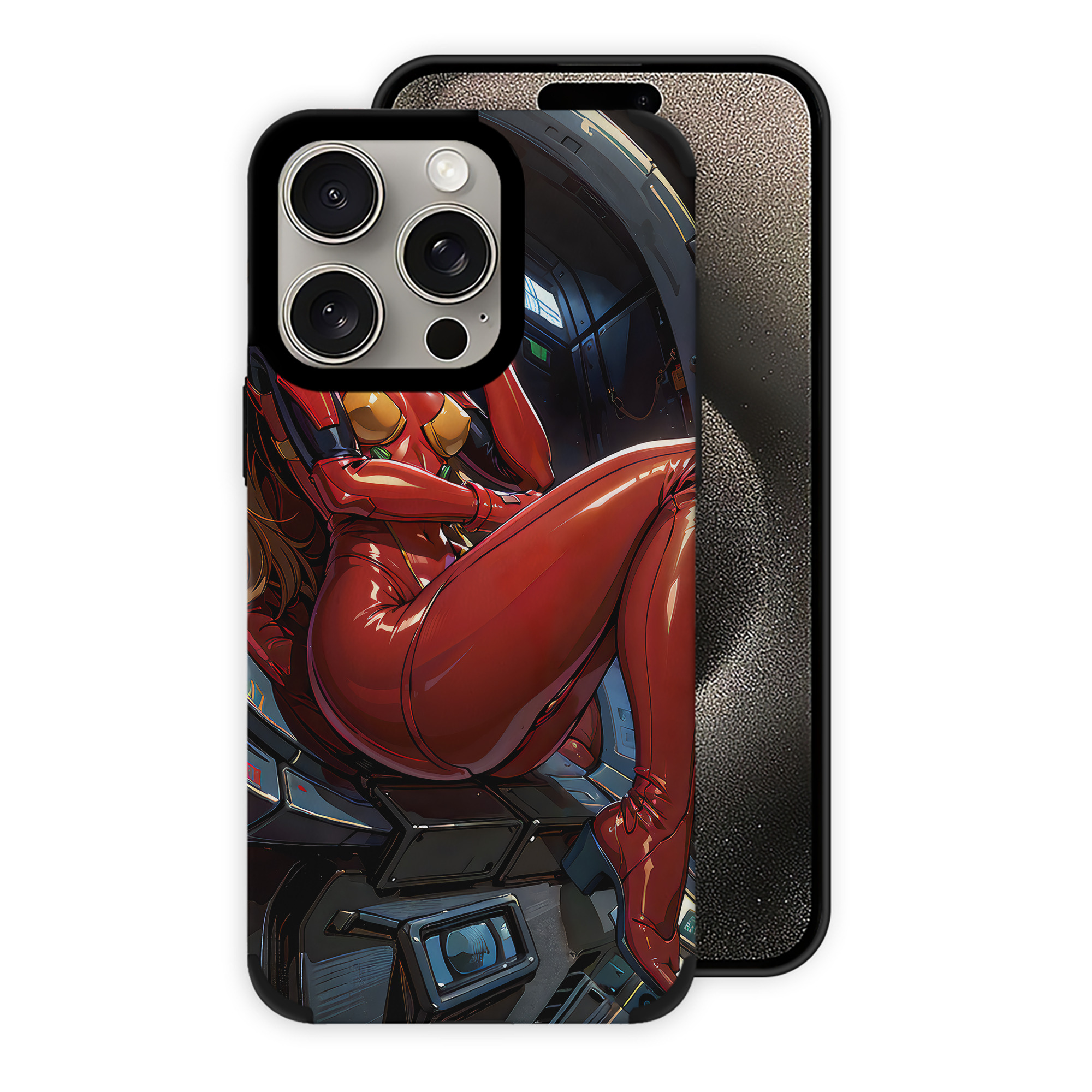 （画像用） EVA 新世紀エヴァンゲリオン 【iPhone15ProMax対応】 PUレザー スマホケース 耐衝撃＆黄変防止