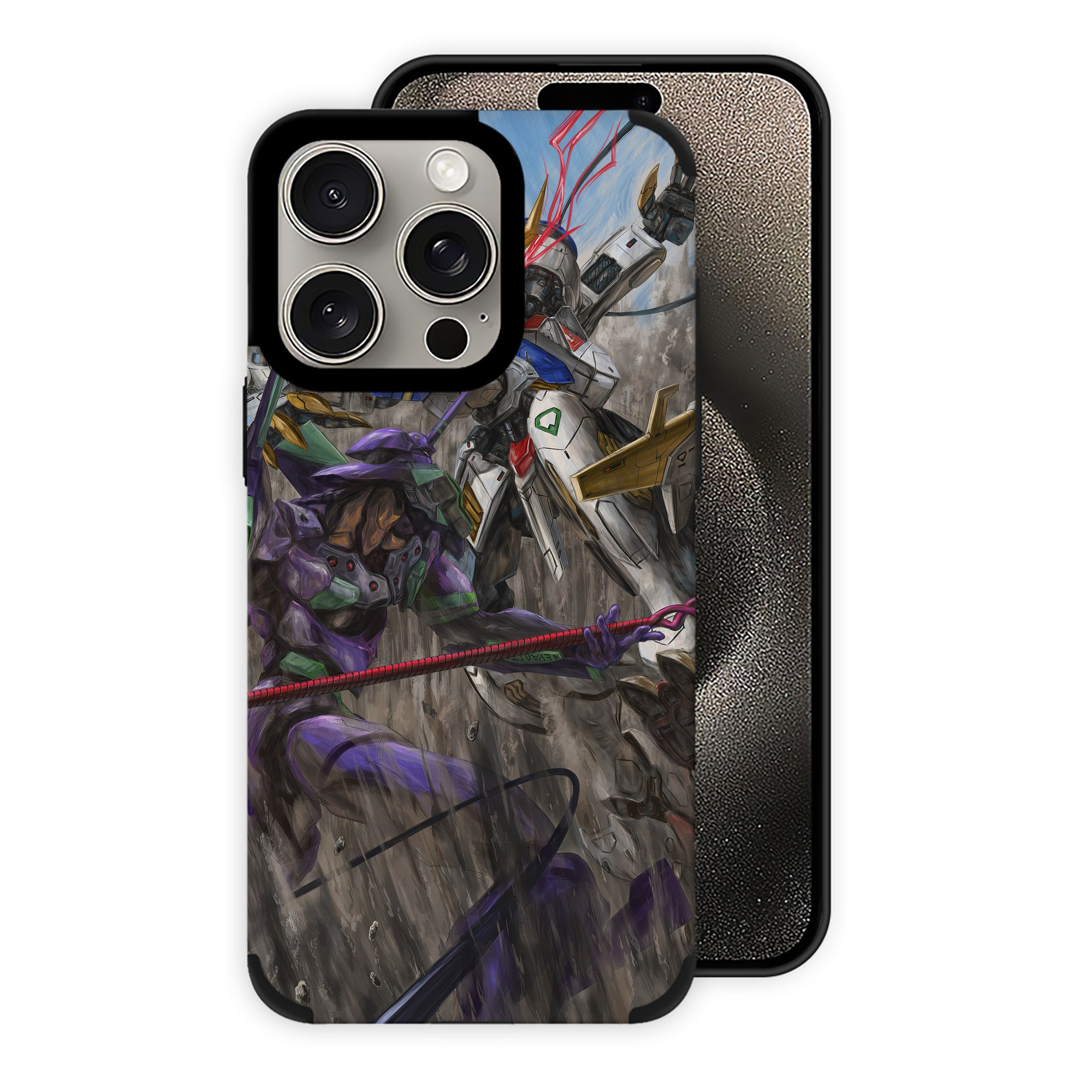 （画像用） EVA 新世紀エヴァンゲリオン 【iPhone15ProMax対応】 PUレザー スマホケース 耐衝撃＆黄変防止