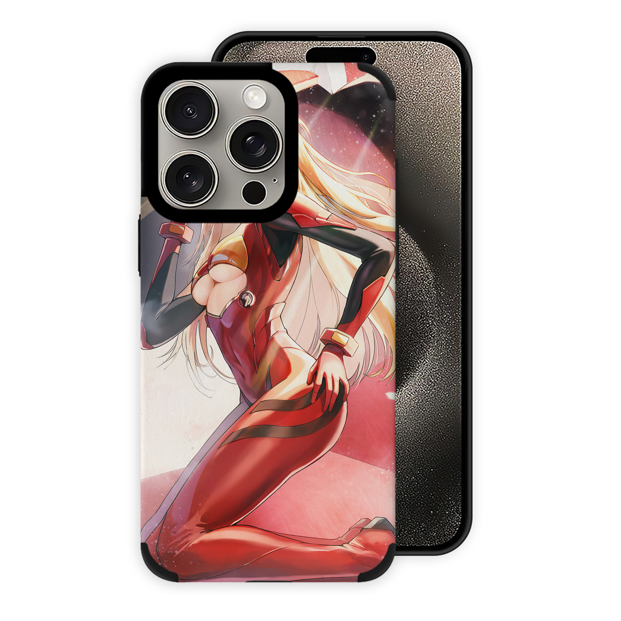 （画像用） EVA 新世紀エヴァンゲリオン 【iPhone15ProMax対応】 PUレザー スマホケース 耐衝撃＆黄変防止