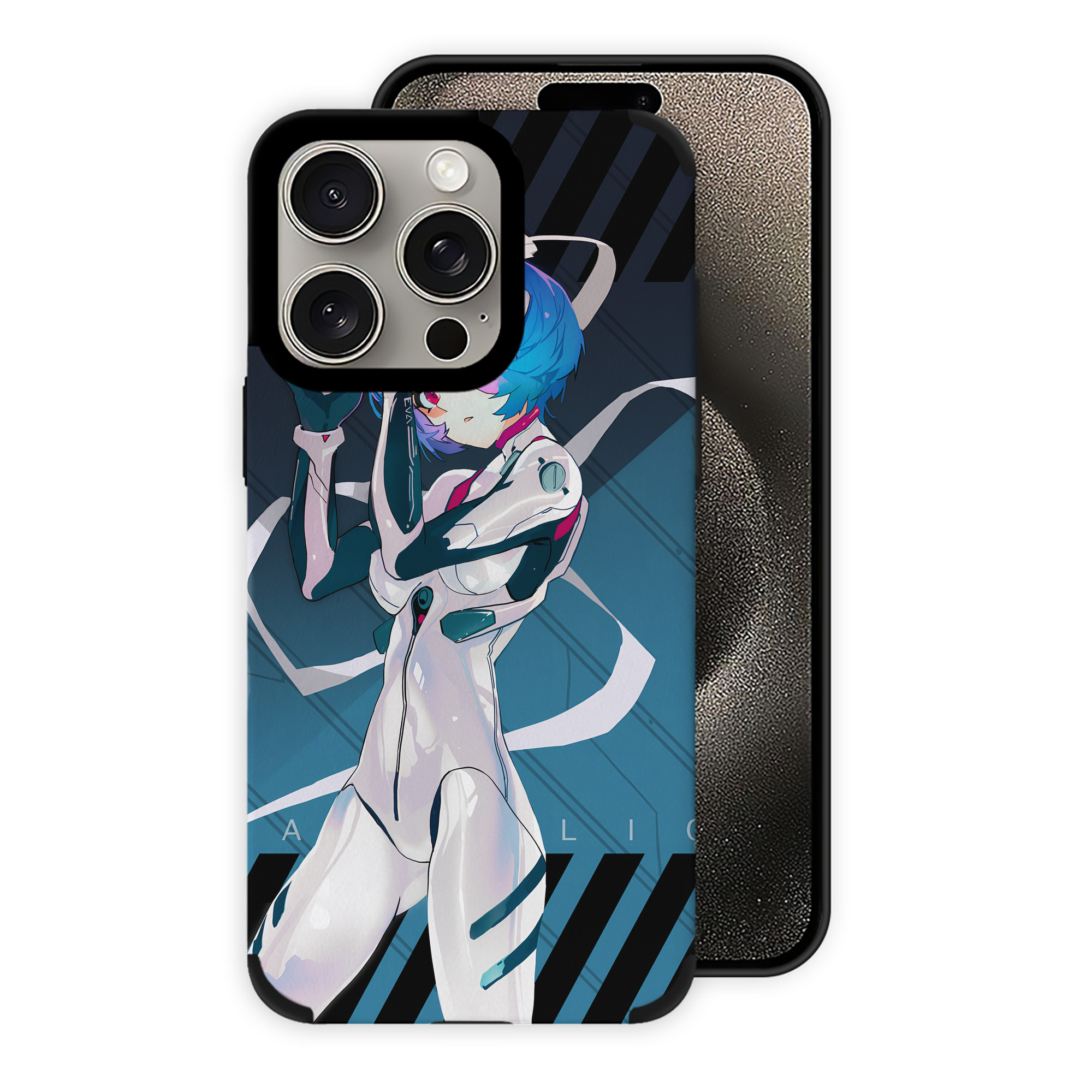 （画像用） EVA 新世紀エヴァンゲリオン 【iPhone15ProMax対応】 PUレザー スマホケース 耐衝撃＆黄変防止