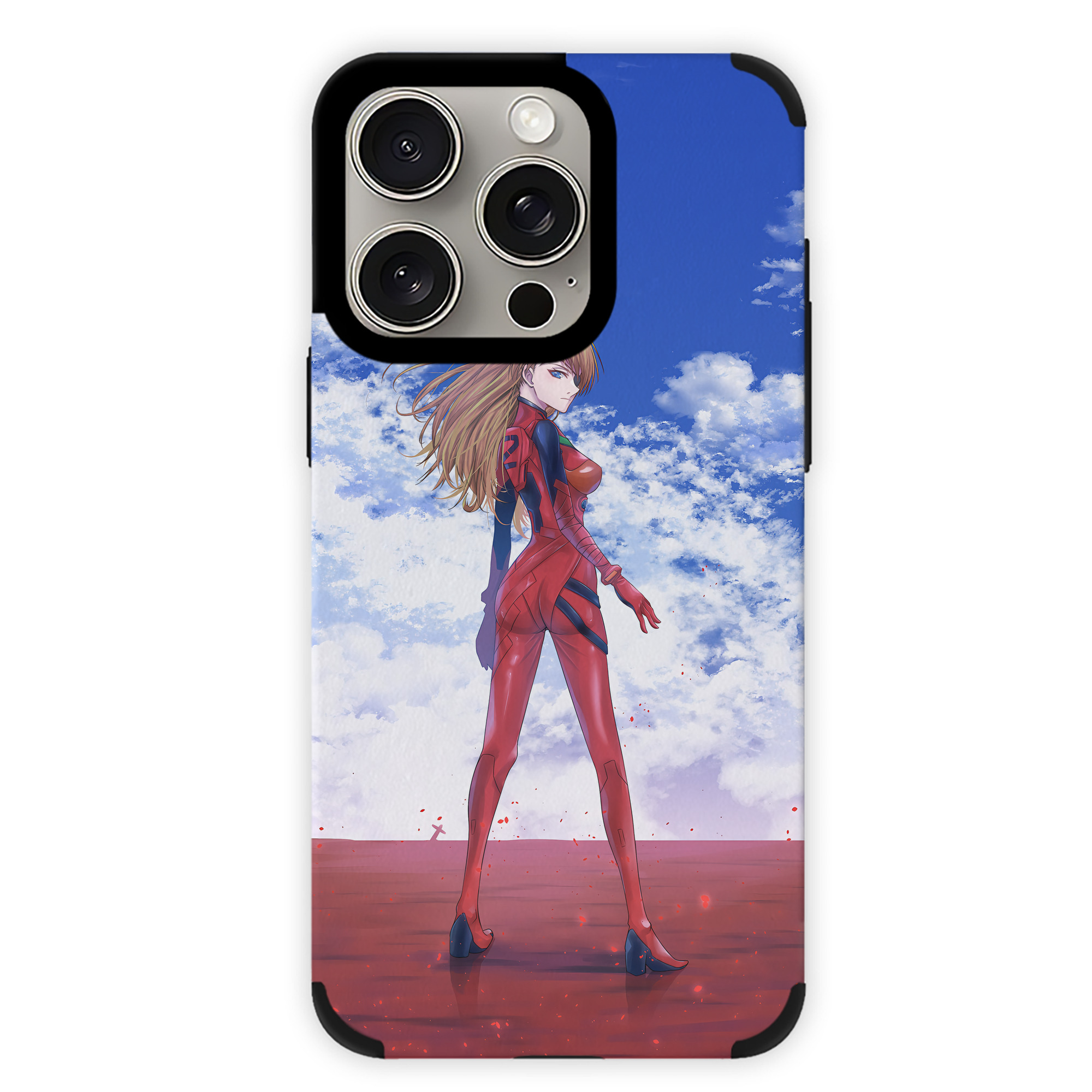 （画像用） EVA 新世紀エヴァンゲリオン 【iPhone15ProMax対応】 PUレザー スマホケース 耐衝撃＆黄変防止
