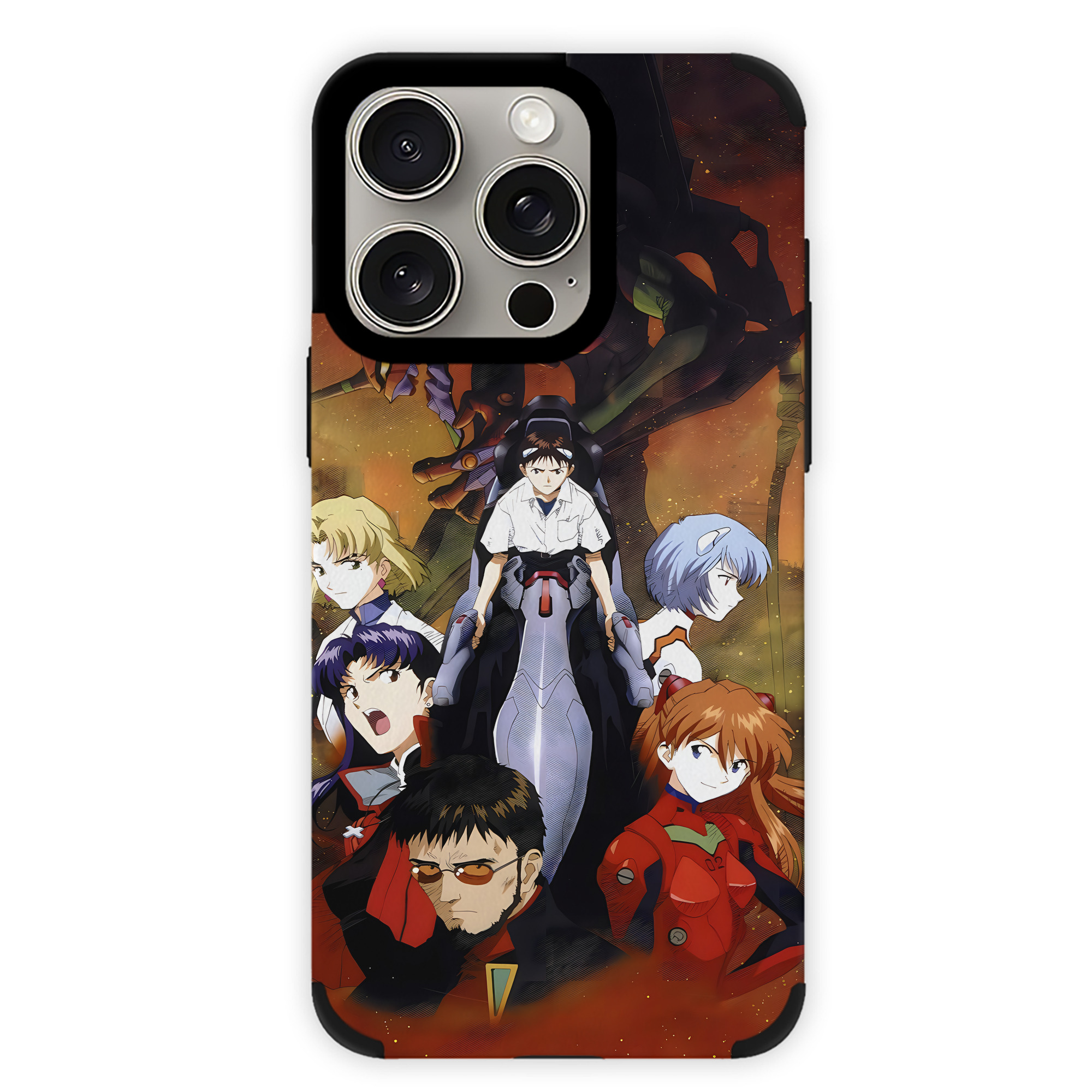 （画像用） EVA 新世紀エヴァンゲリオン 【iPhone15ProMax対応】 PUレザー スマホケース 耐衝撃＆黄変防止