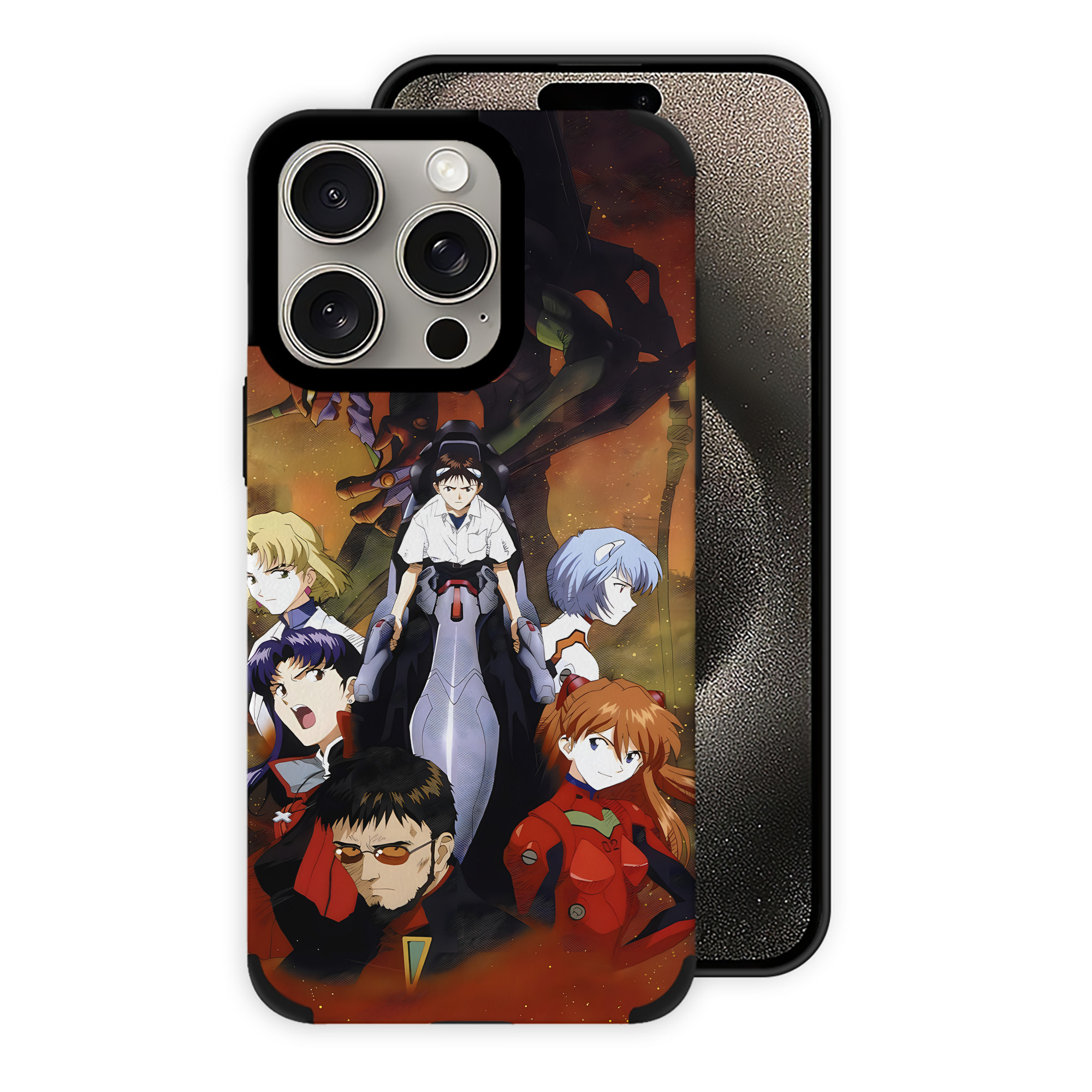 （画像用） EVA 新世紀エヴァンゲリオン 【iPhone15ProMax対応】 PUレザー スマホケース 耐衝撃＆黄変防止