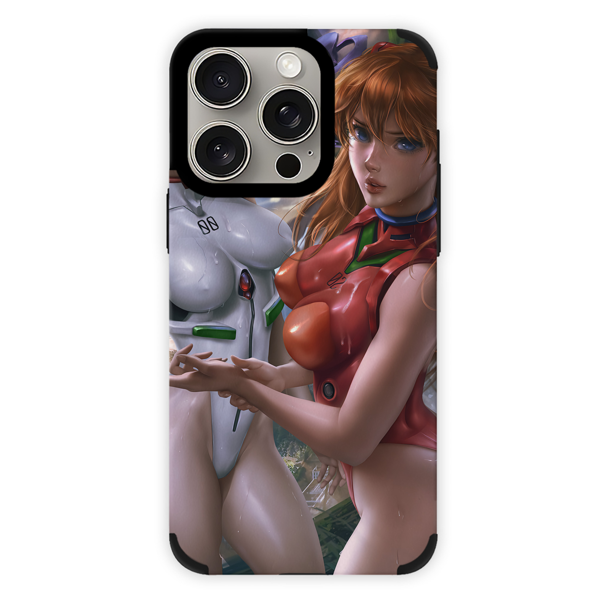 （画像用） EVA 新世紀エヴァンゲリオン 【iPhone15ProMax対応】 PUレザー スマホケース 耐衝撃＆黄変防止