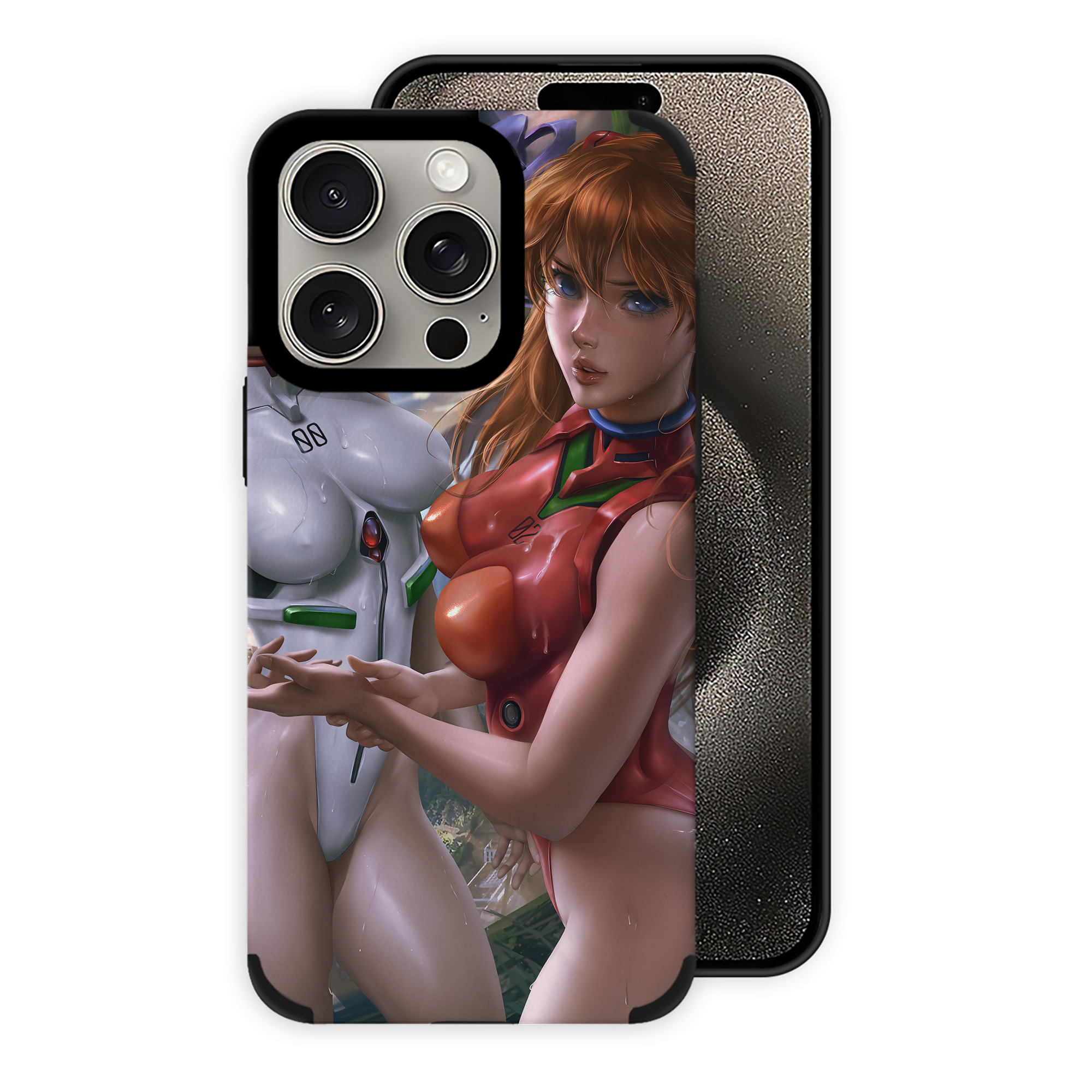 （画像用） EVA 新世紀エヴァンゲリオン 【iPhone15ProMax対応】 PUレザー スマホケース 耐衝撃＆黄変防止