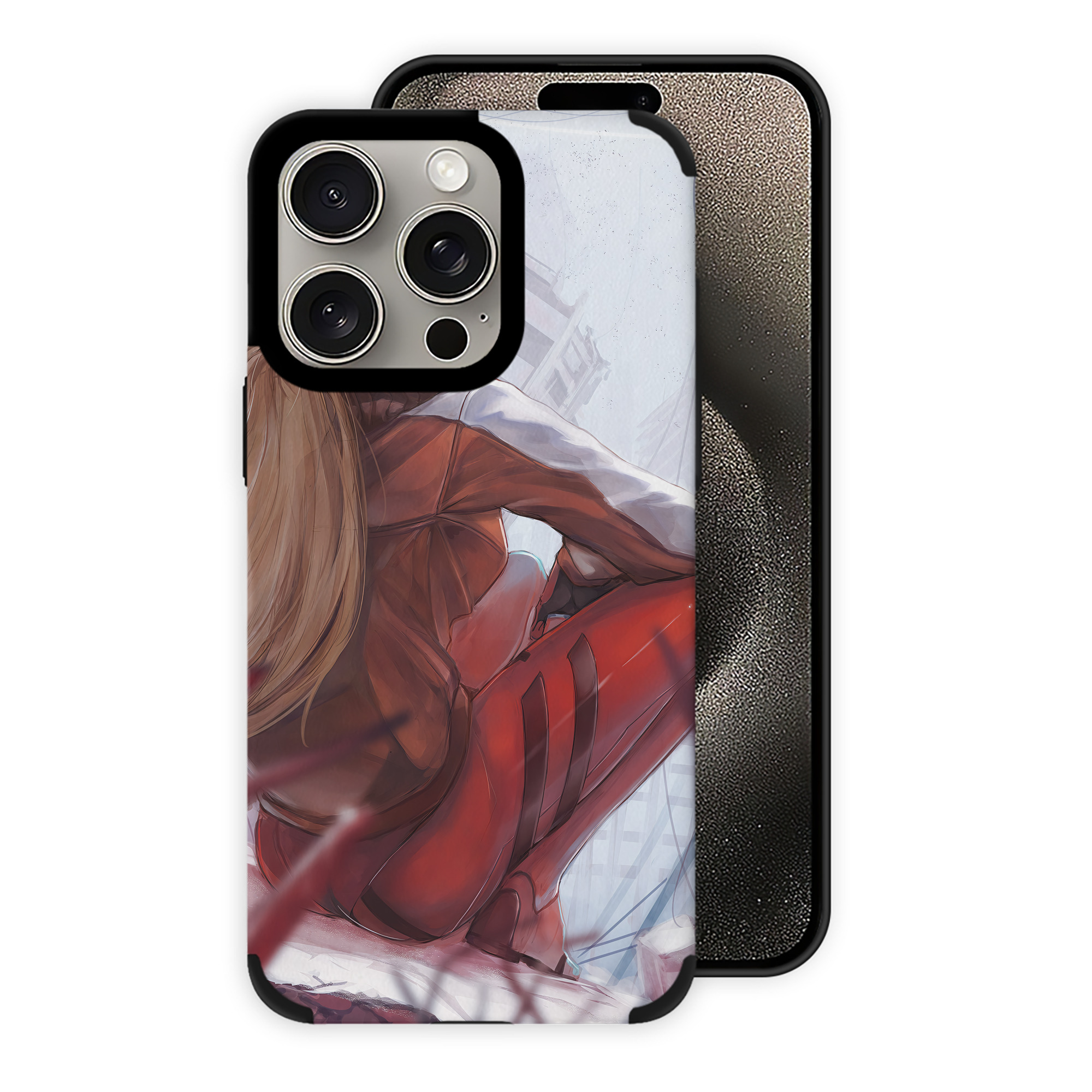 （画像用） EVA 新世紀エヴァンゲリオン 【iPhone15ProMax対応】 PUレザー スマホケース 耐衝撃＆黄変防止