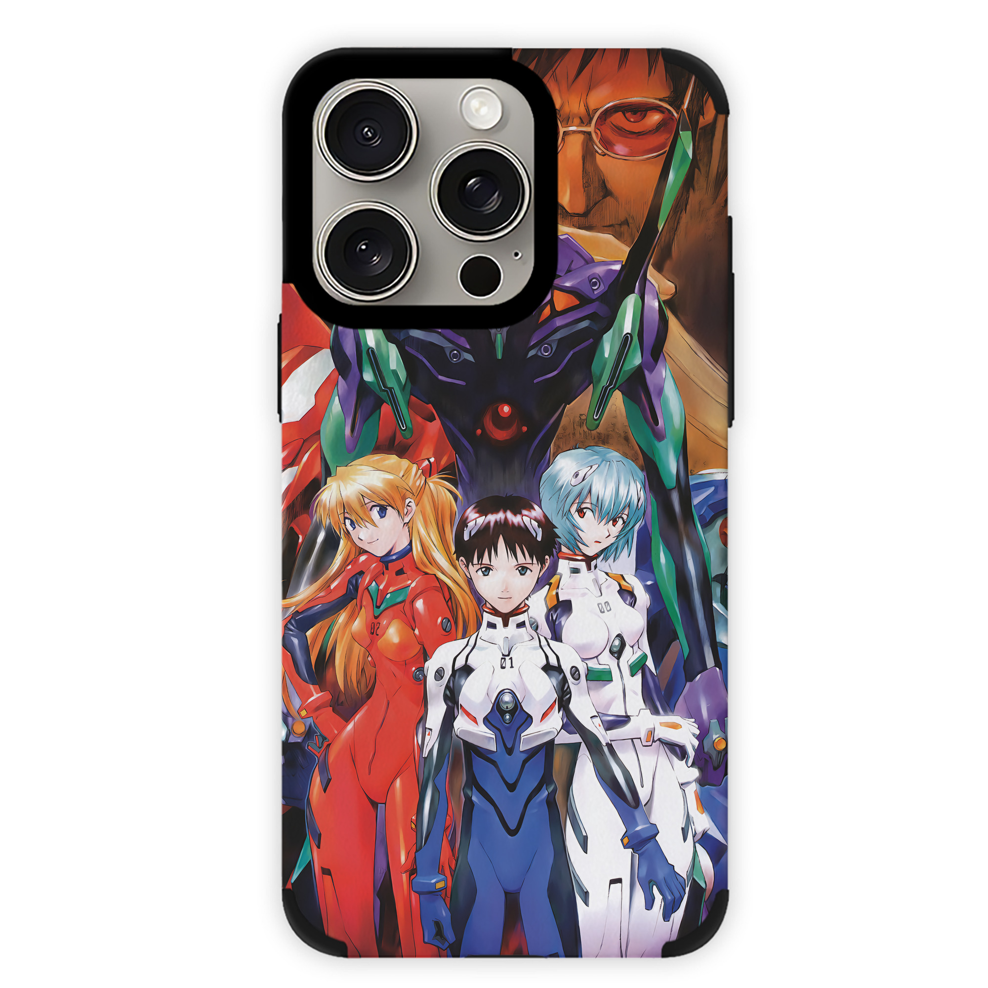 （画像用） EVA 新世紀エヴァンゲリオン 【iPhone15ProMax対応】 PUレザー スマホケース 耐衝撃＆黄変防止