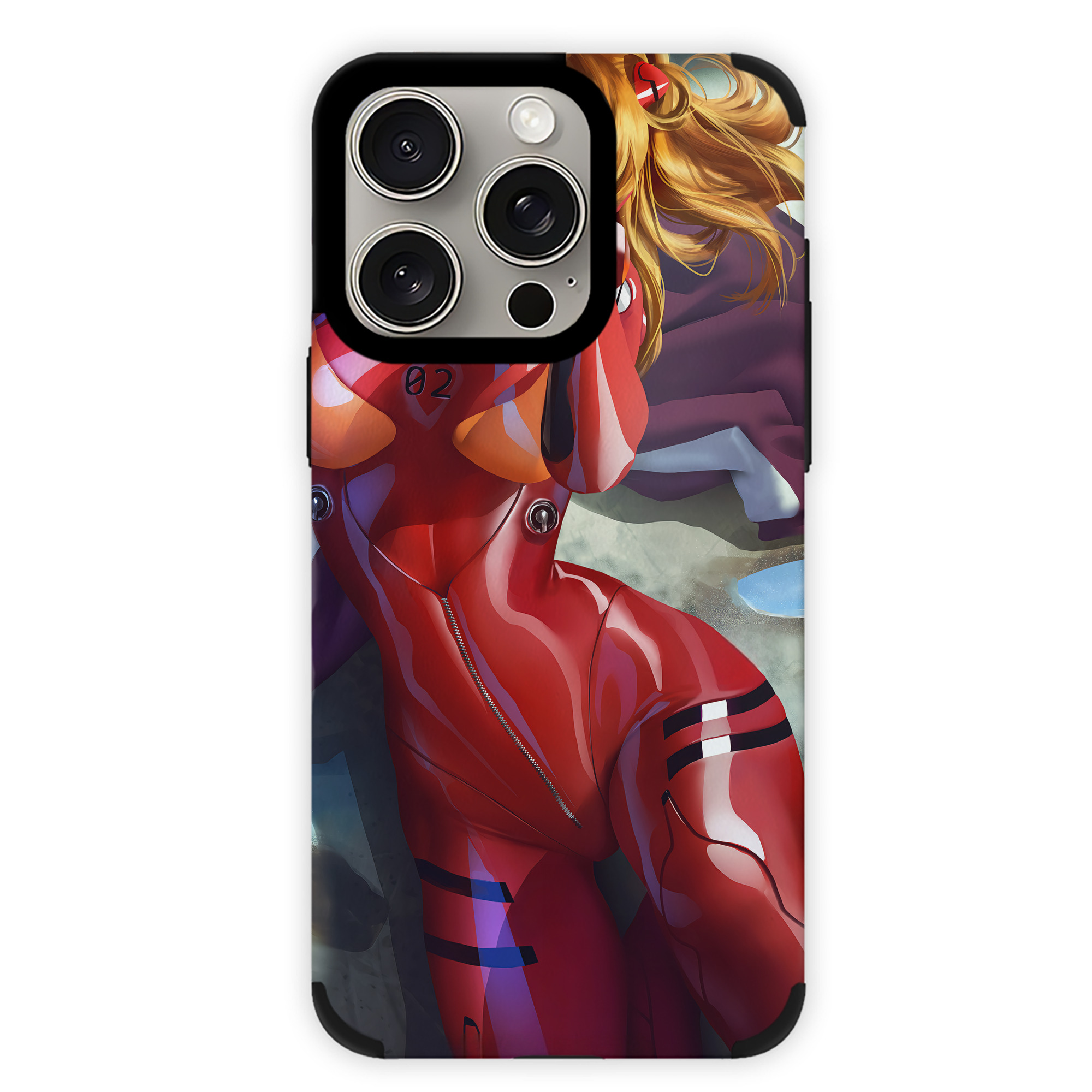 （画像用） EVA 新世紀エヴァンゲリオン 【iPhone15ProMax対応】 PUレザー スマホケース 耐衝撃＆黄変防止