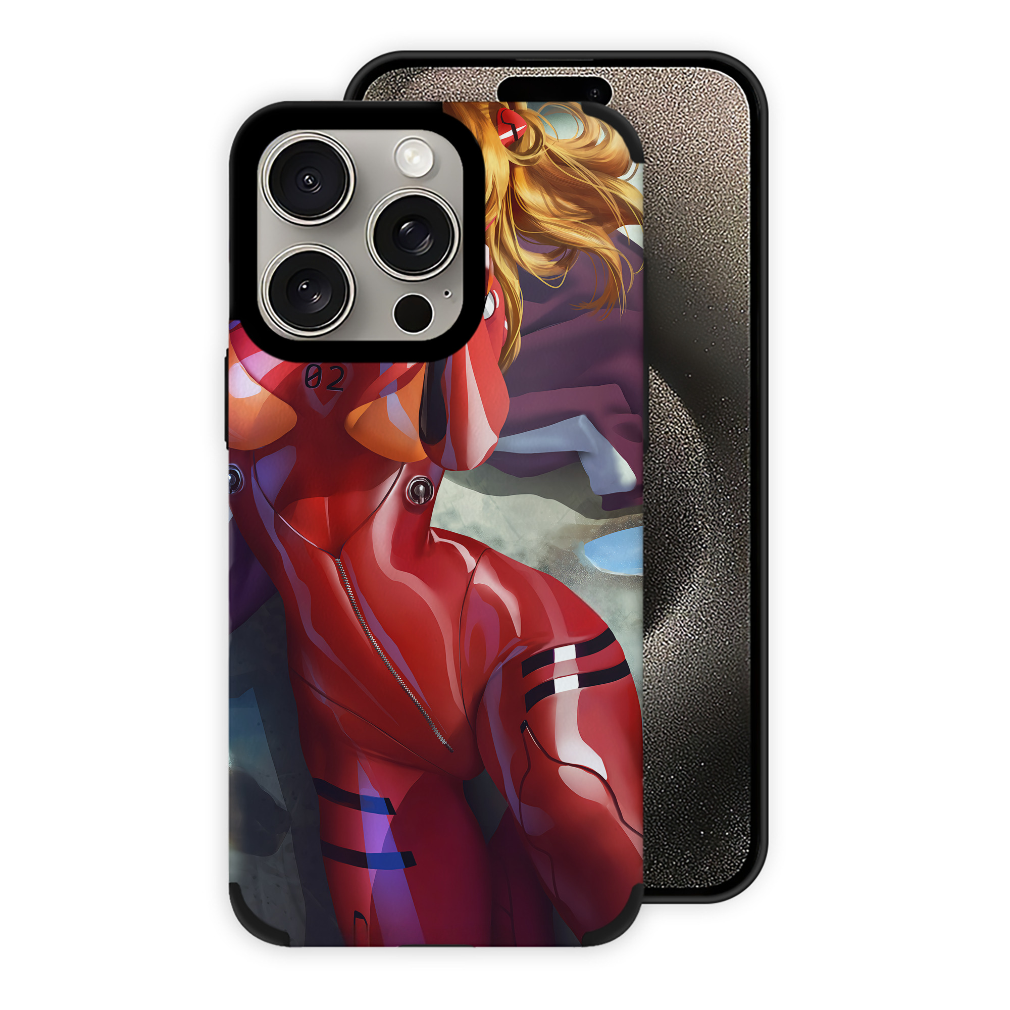 （画像用） EVA 新世紀エヴァンゲリオン 【iPhone15ProMax対応】 PUレザー スマホケース 耐衝撃＆黄変防止