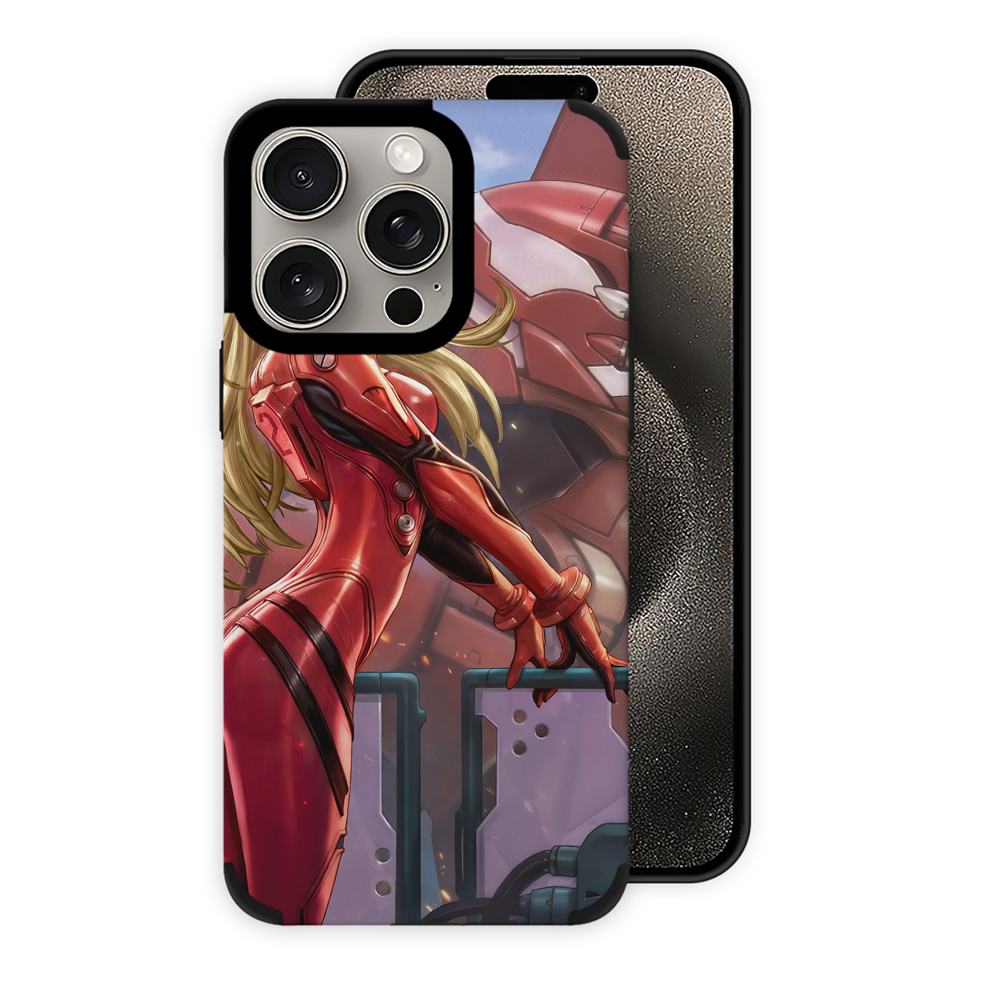 （画像用） EVA 新世紀エヴァンゲリオン 【iPhone15ProMax対応】 PUレザー スマホケース 耐衝撃＆黄変防止