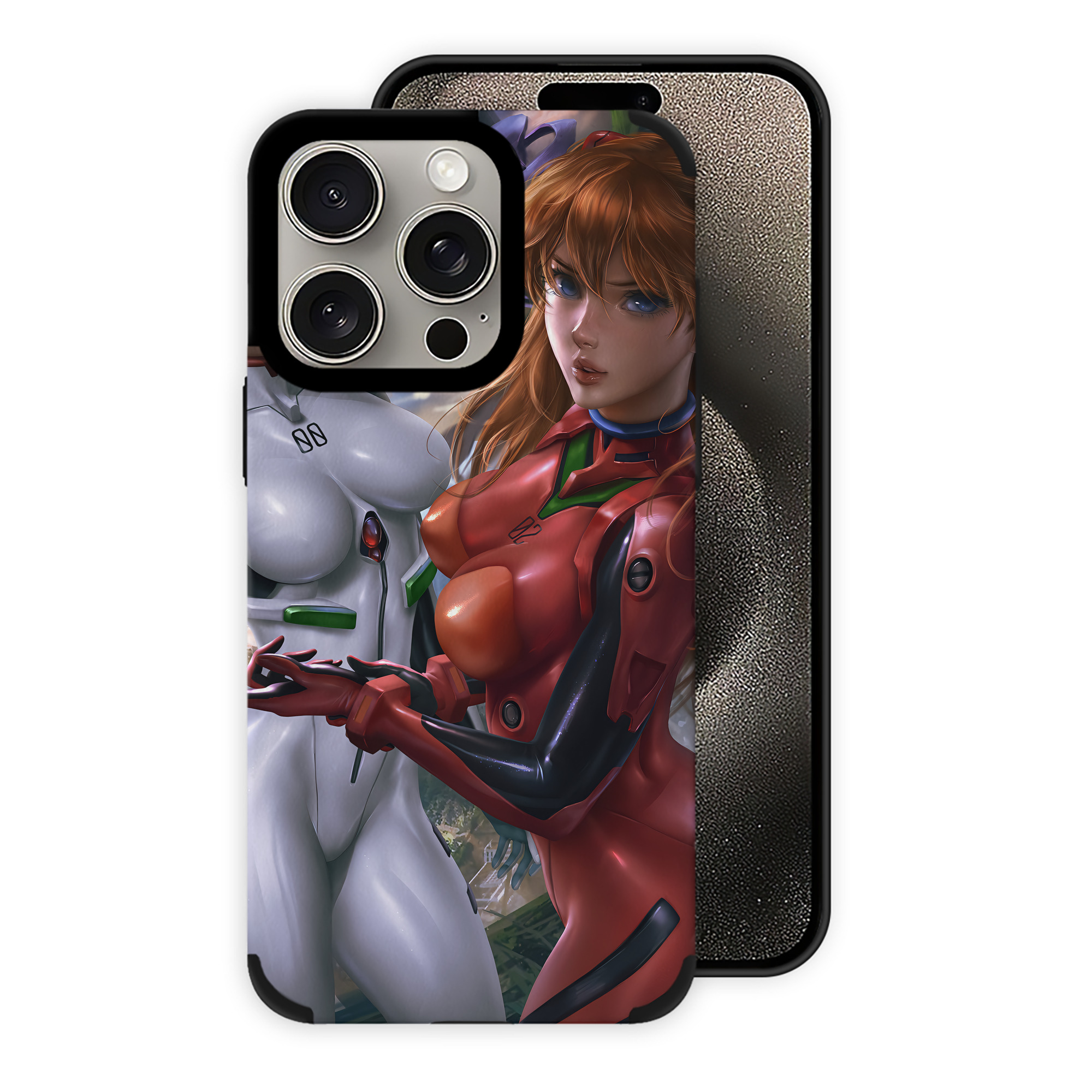 （画像用） EVA 新世紀エヴァンゲリオン 【iPhone15ProMax対応】 PUレザー スマホケース 耐衝撃＆黄変防止