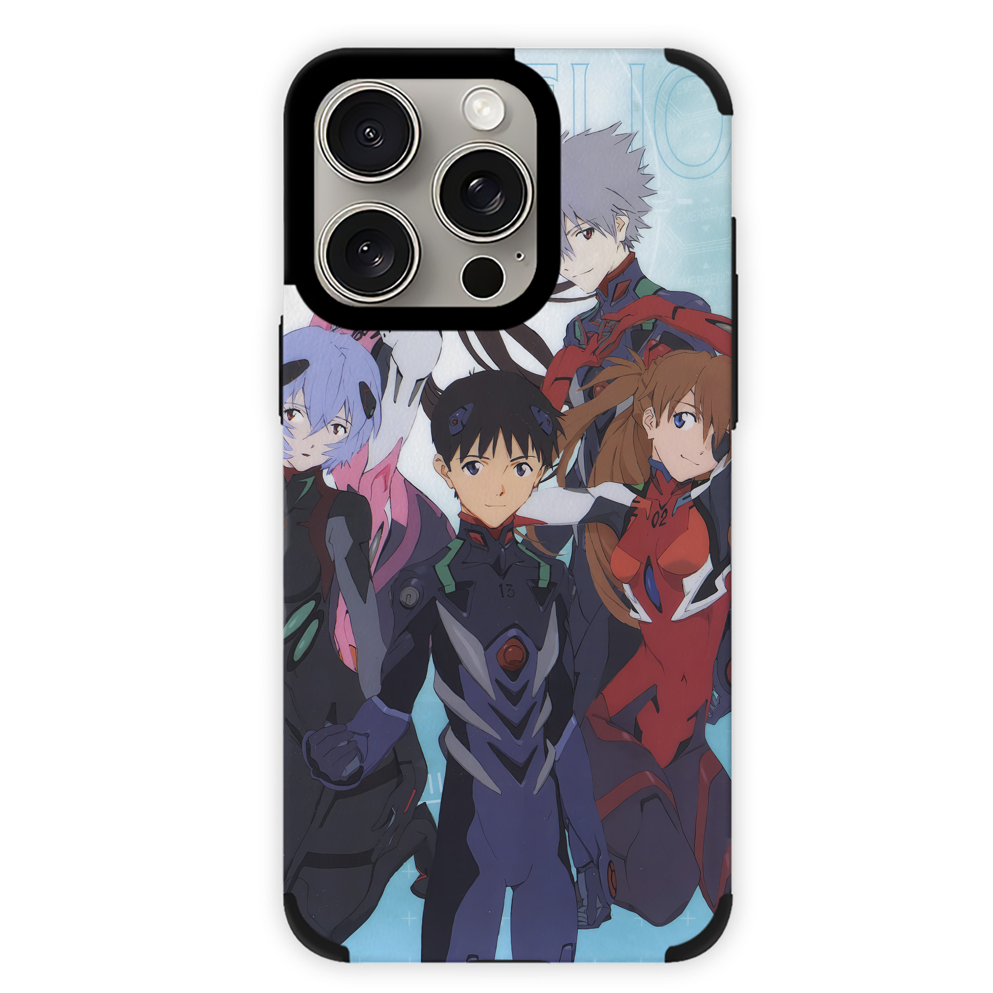 （画像用） EVA 新世紀エヴァンゲリオン 【iPhone15ProMax対応】 PUレザー スマホケース 耐衝撃＆黄変防止