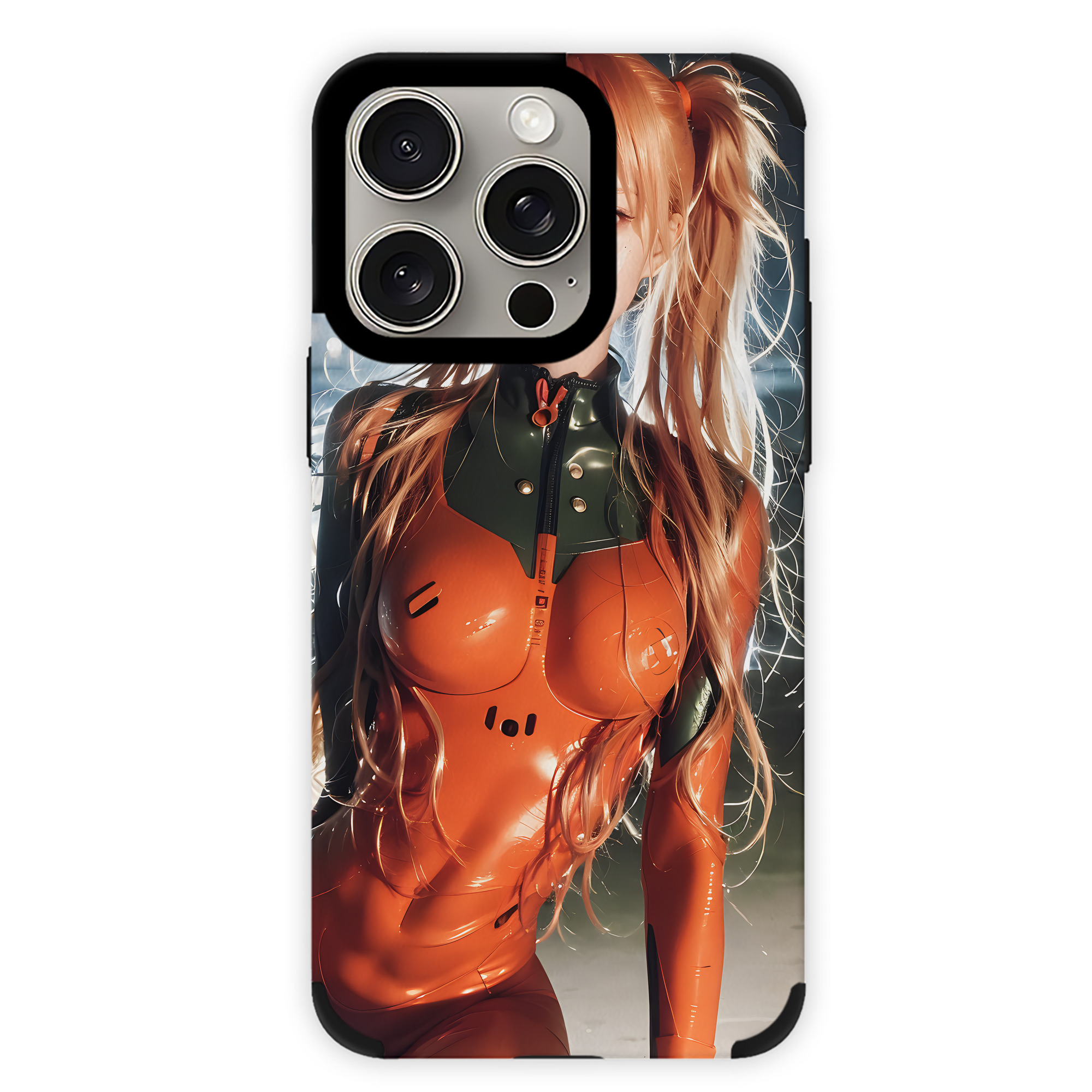 （画像用） EVA 新世紀エヴァンゲリオン 【iPhone15ProMax対応】 PUレザー スマホケース 耐衝撃＆黄変防止