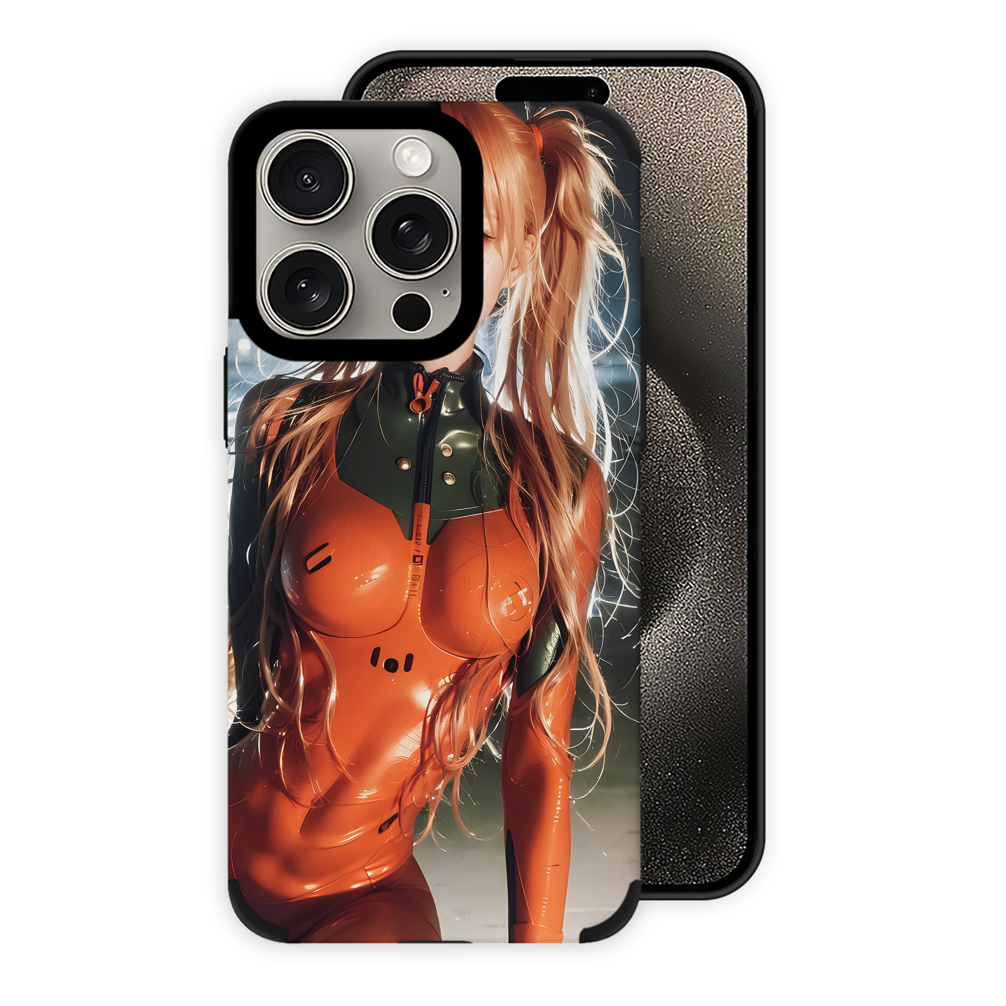 （画像用） EVA 新世紀エヴァンゲリオン 【iPhone15ProMax対応】 PUレザー スマホケース 耐衝撃＆黄変防止