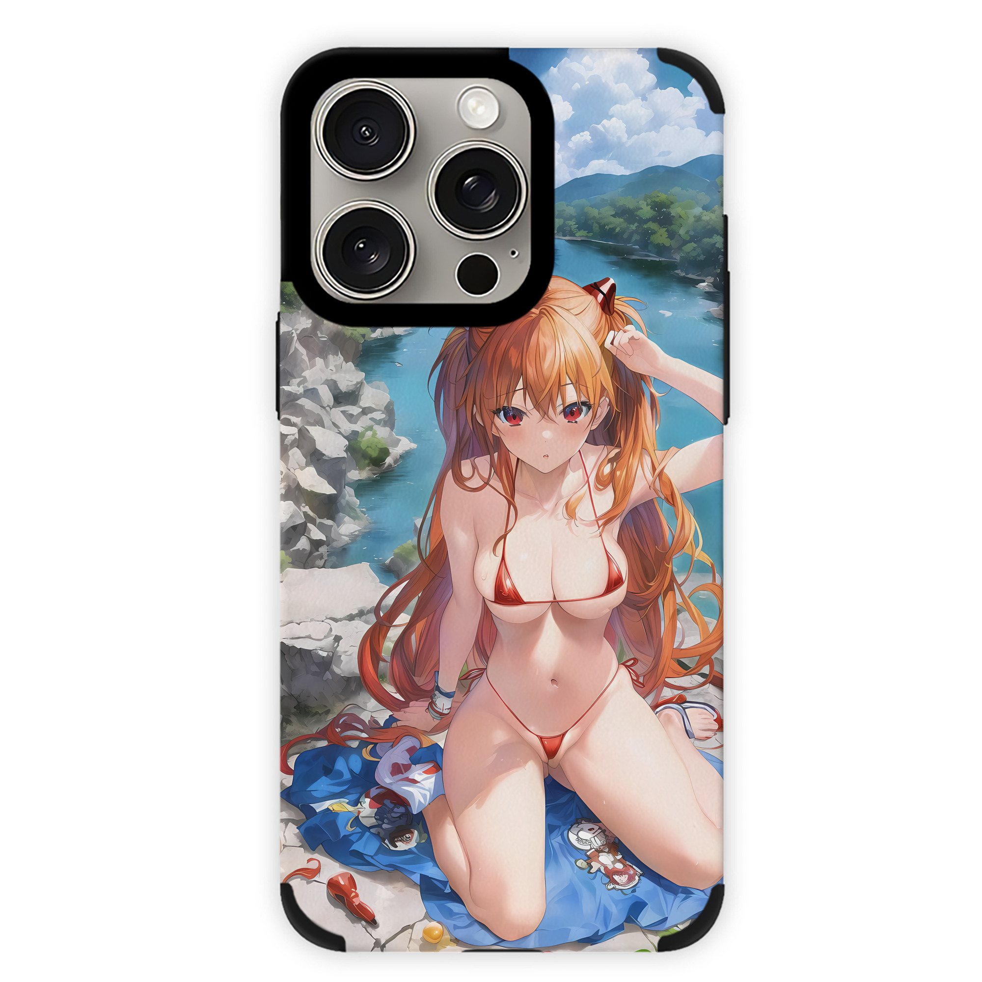 （画像用） EVA 新世紀エヴァンゲリオン 【iPhone15ProMax対応】 PUレザー スマホケース 耐衝撃＆黄変防止