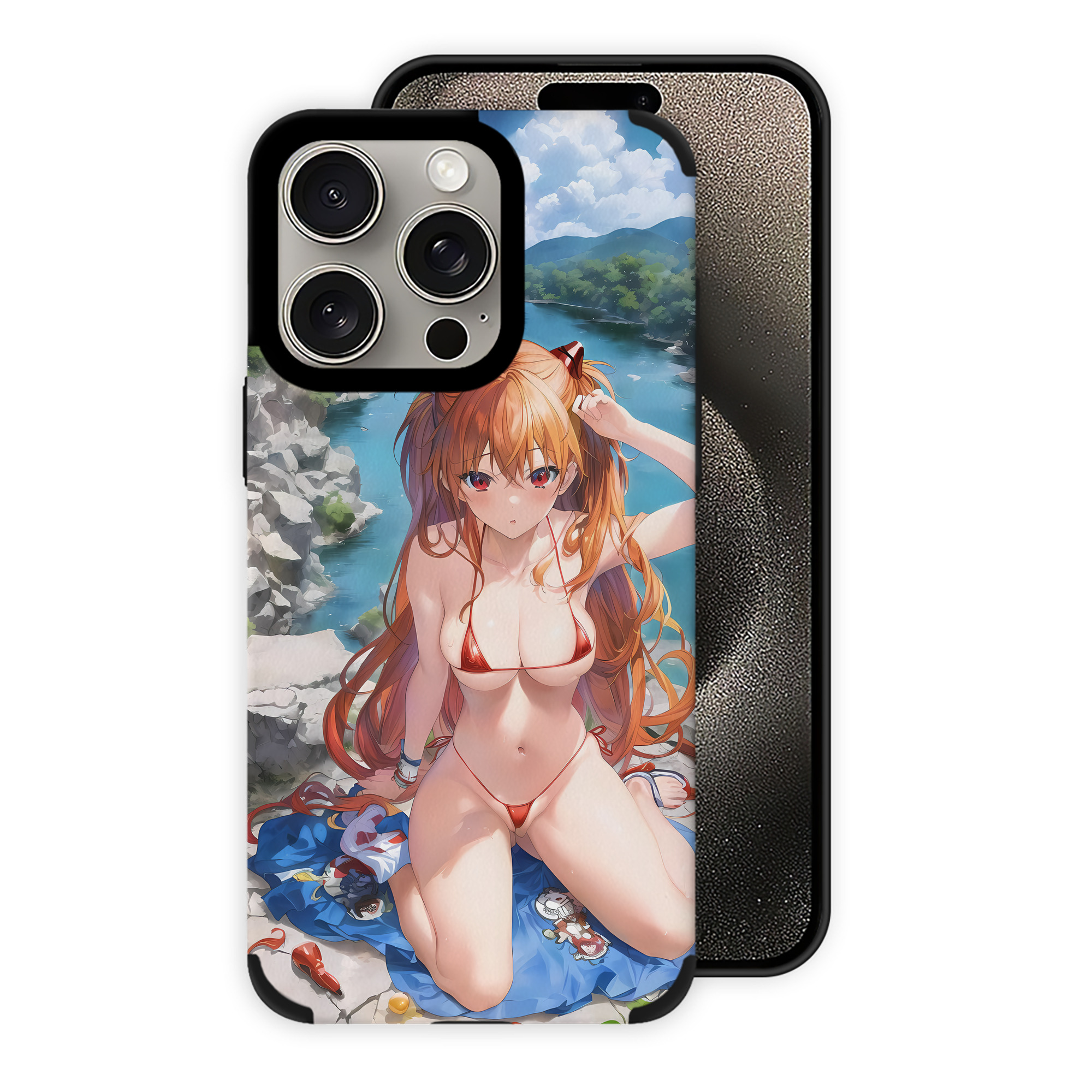 （画像用） EVA 新世紀エヴァンゲリオン 【iPhone15ProMax対応】 PUレザー スマホケース 耐衝撃＆黄変防止