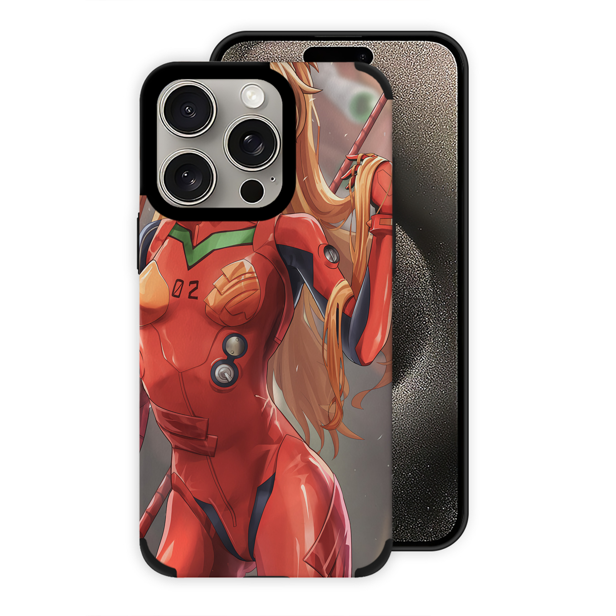 （画像用） EVA 新世紀エヴァンゲリオン 【iPhone15ProMax対応】 PUレザー スマホケース 耐衝撃＆黄変防止