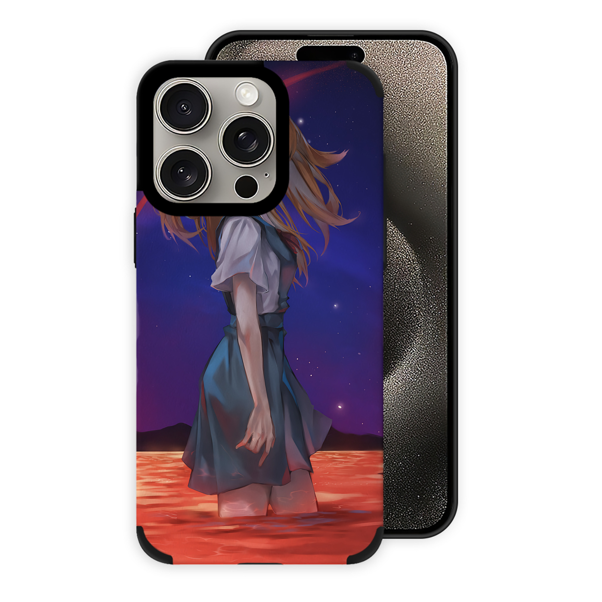 （画像用） EVA 新世紀エヴァンゲリオン 【iPhone15ProMax対応】 PUレザー スマホケース 耐衝撃＆黄変防止