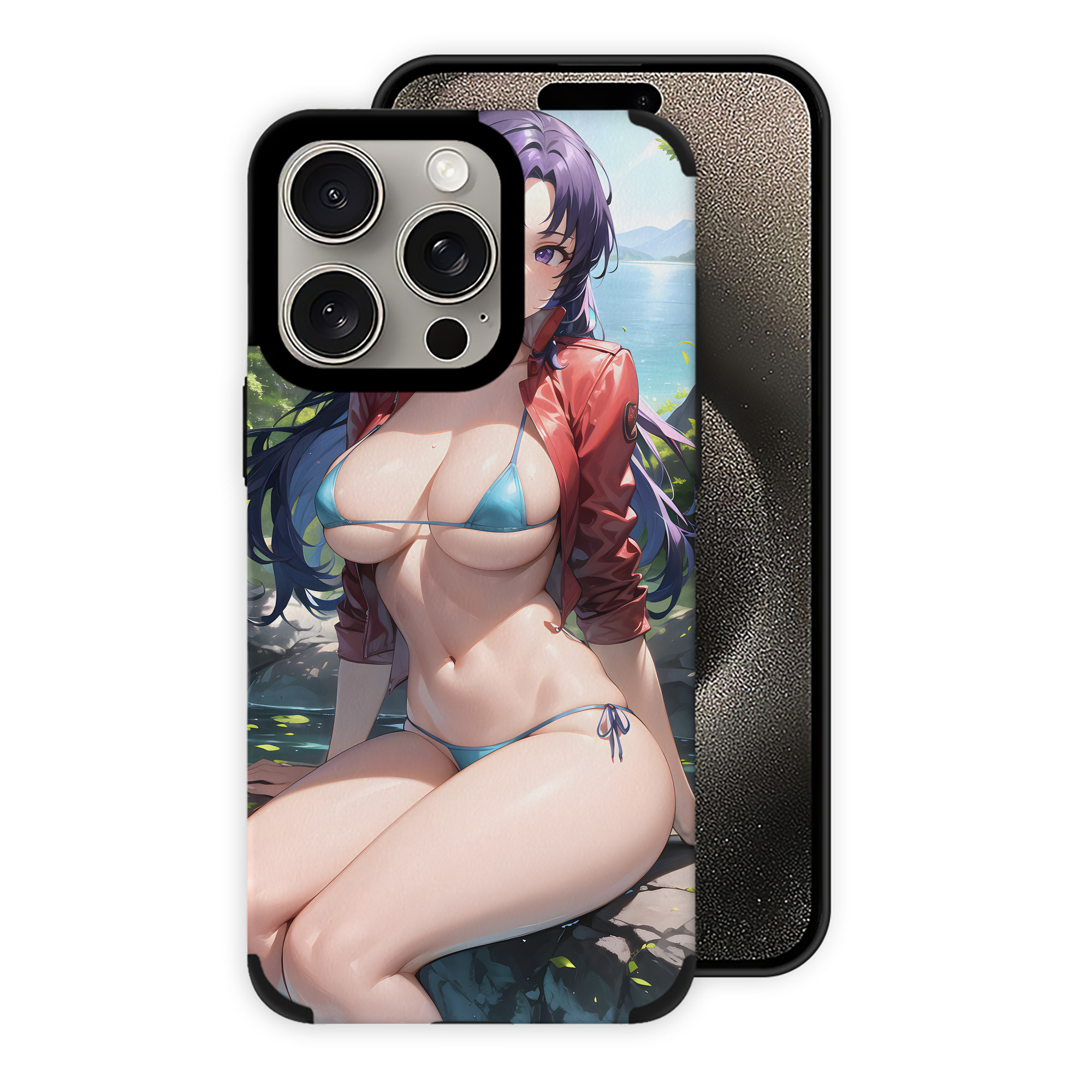 （画像用） EVA 新世紀エヴァンゲリオン 【iPhone15ProMax対応】 PUレザー スマホケース 耐衝撃＆黄変防止