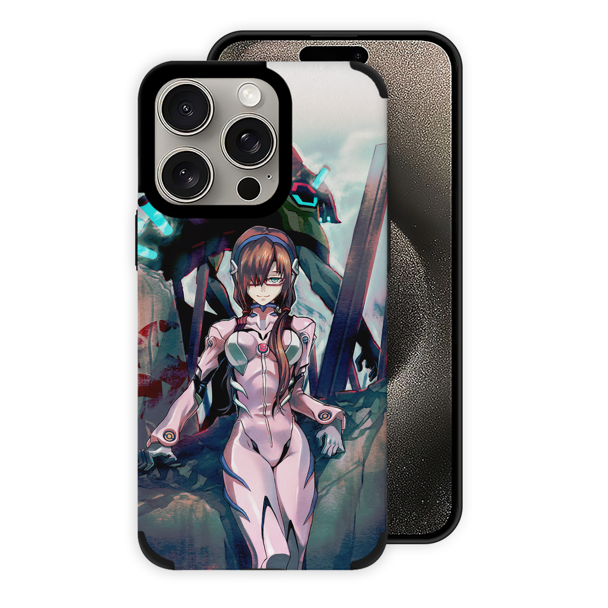 （画像用） EVA 新世紀エヴァンゲリオン 【iPhone15ProMax対応】 PUレザー スマホケース 耐衝撃＆黄変防止