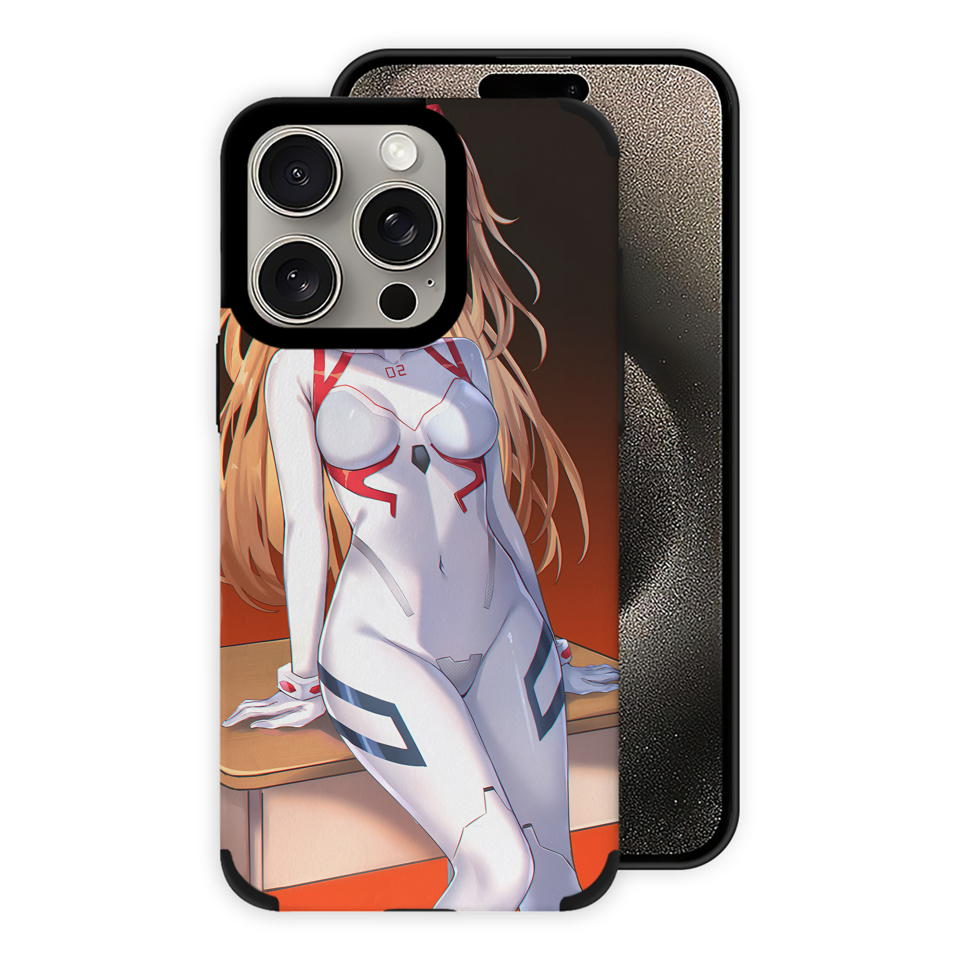 （画像用） EVA 新世紀エヴァンゲリオン 【iPhone15ProMax対応】 PUレザー スマホケース 耐衝撃＆黄変防止