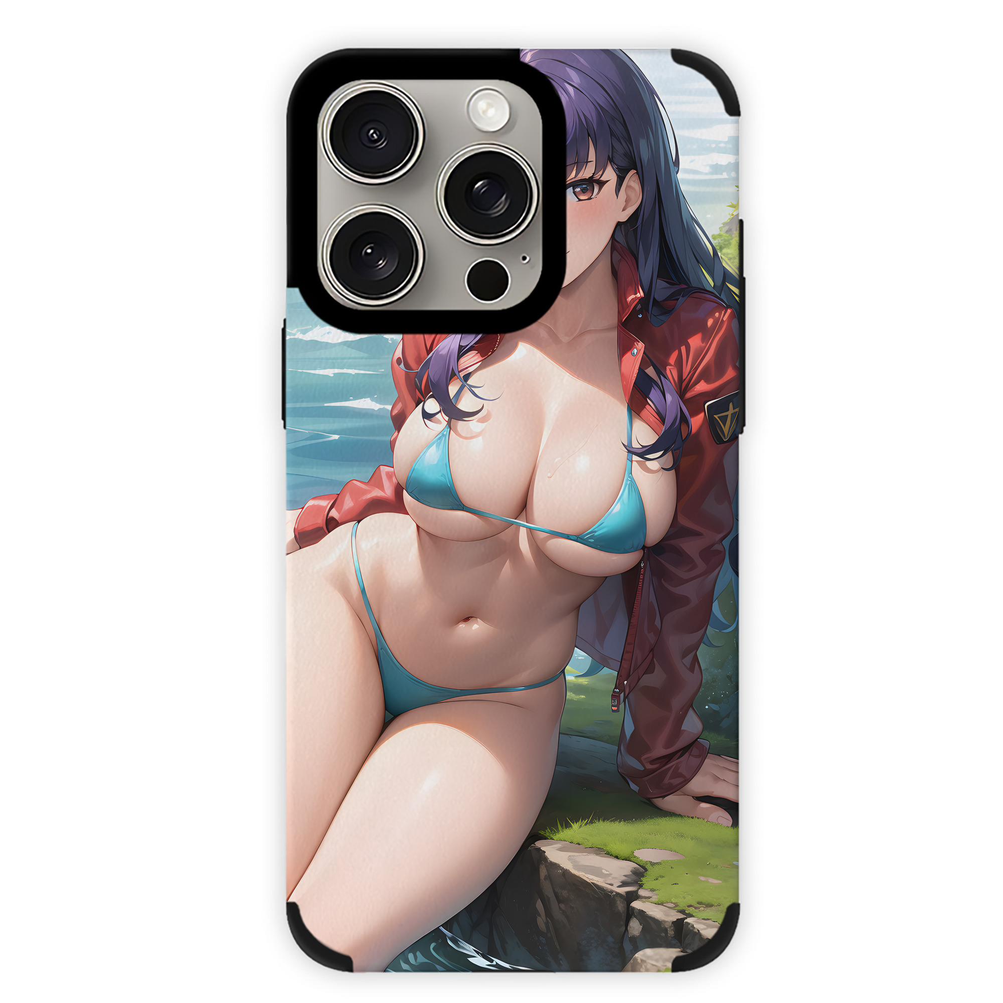 （画像用） EVA 新世紀エヴァンゲリオン 【iPhone15ProMax対応】 PUレザー スマホケース 耐衝撃＆黄変防止