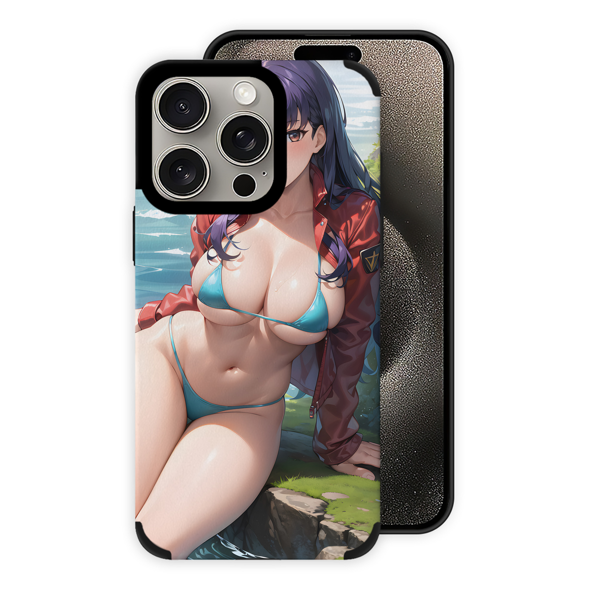 （画像用） EVA 新世紀エヴァンゲリオン 【iPhone15ProMax対応】 PUレザー スマホケース 耐衝撃＆黄変防止