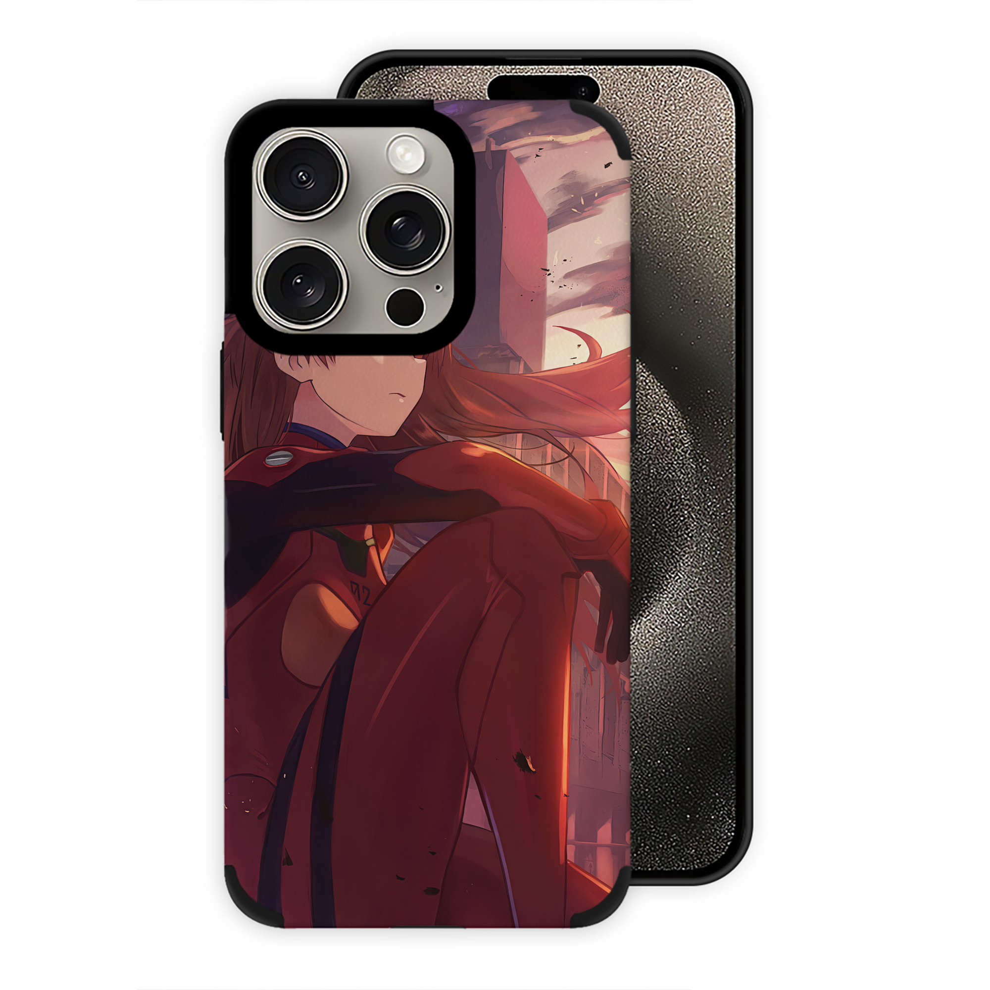 （画像用） EVA 新世紀エヴァンゲリオン 【iPhone15ProMax対応】 PUレザー スマホケース 耐衝撃＆黄変防止