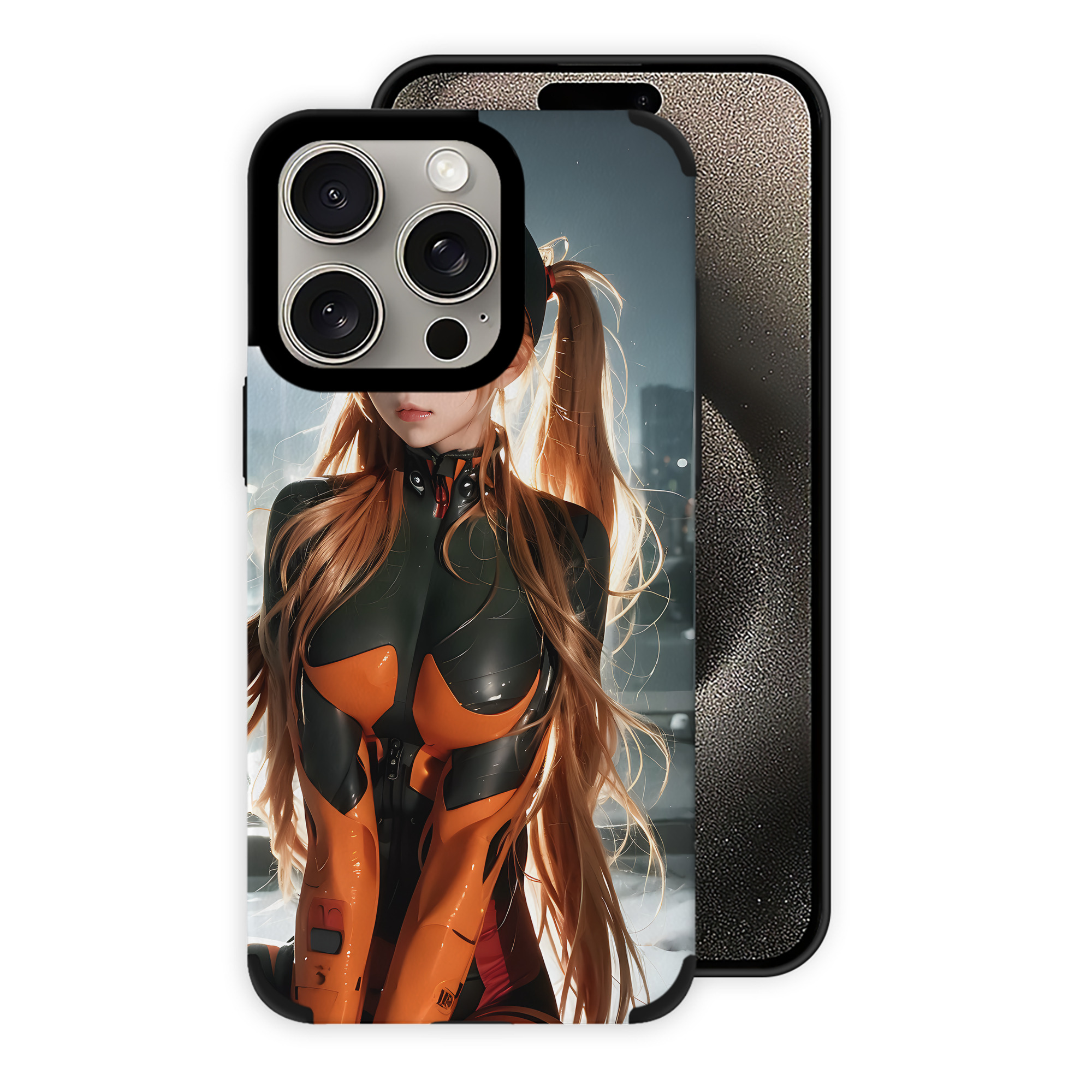 （画像用） EVA 新世紀エヴァンゲリオン 【iPhone15ProMax対応】 PUレザー スマホケース 耐衝撃＆黄変防止