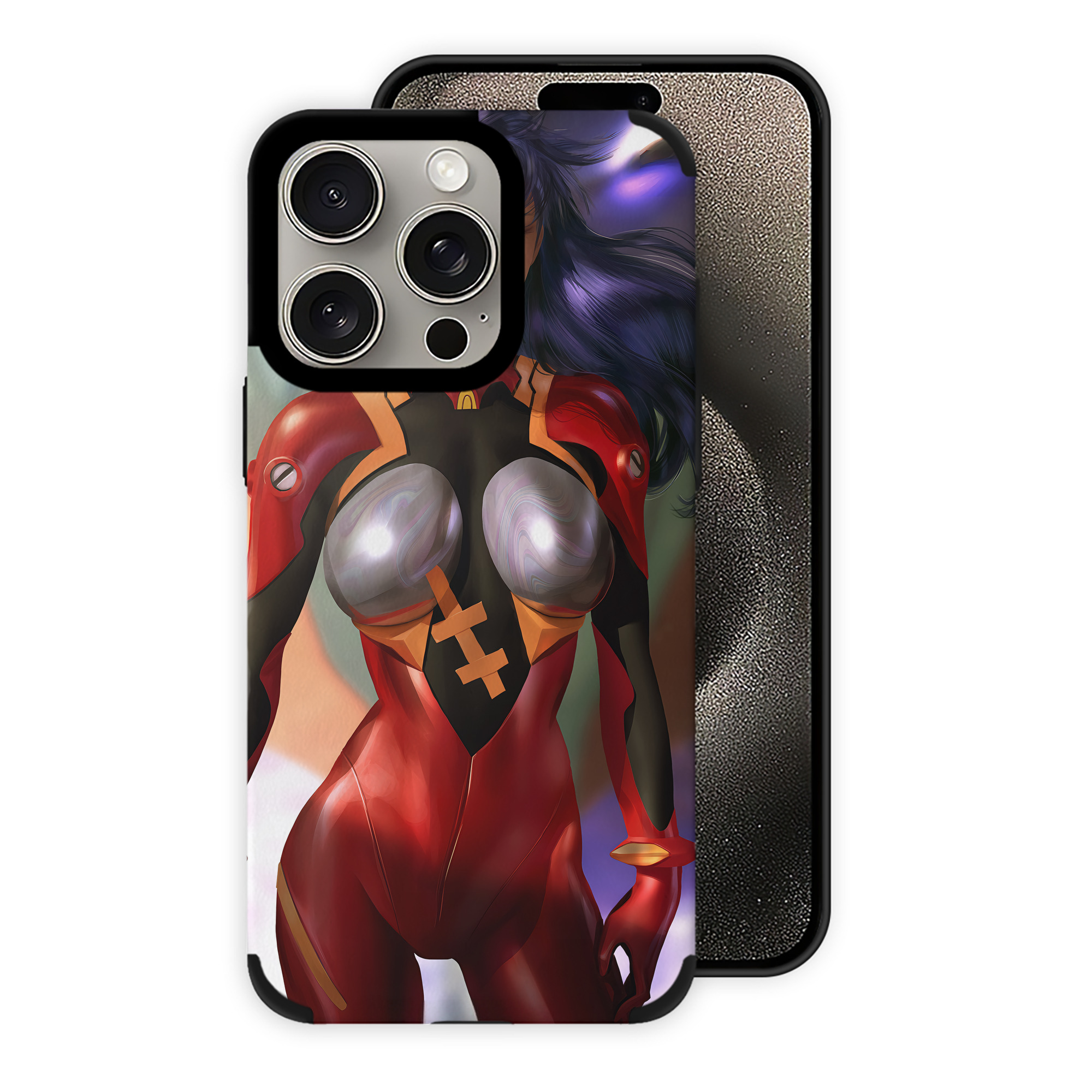 （画像用） EVA 新世紀エヴァンゲリオン 【iPhone15ProMax対応】 PUレザー スマホケース 耐衝撃＆黄変防止