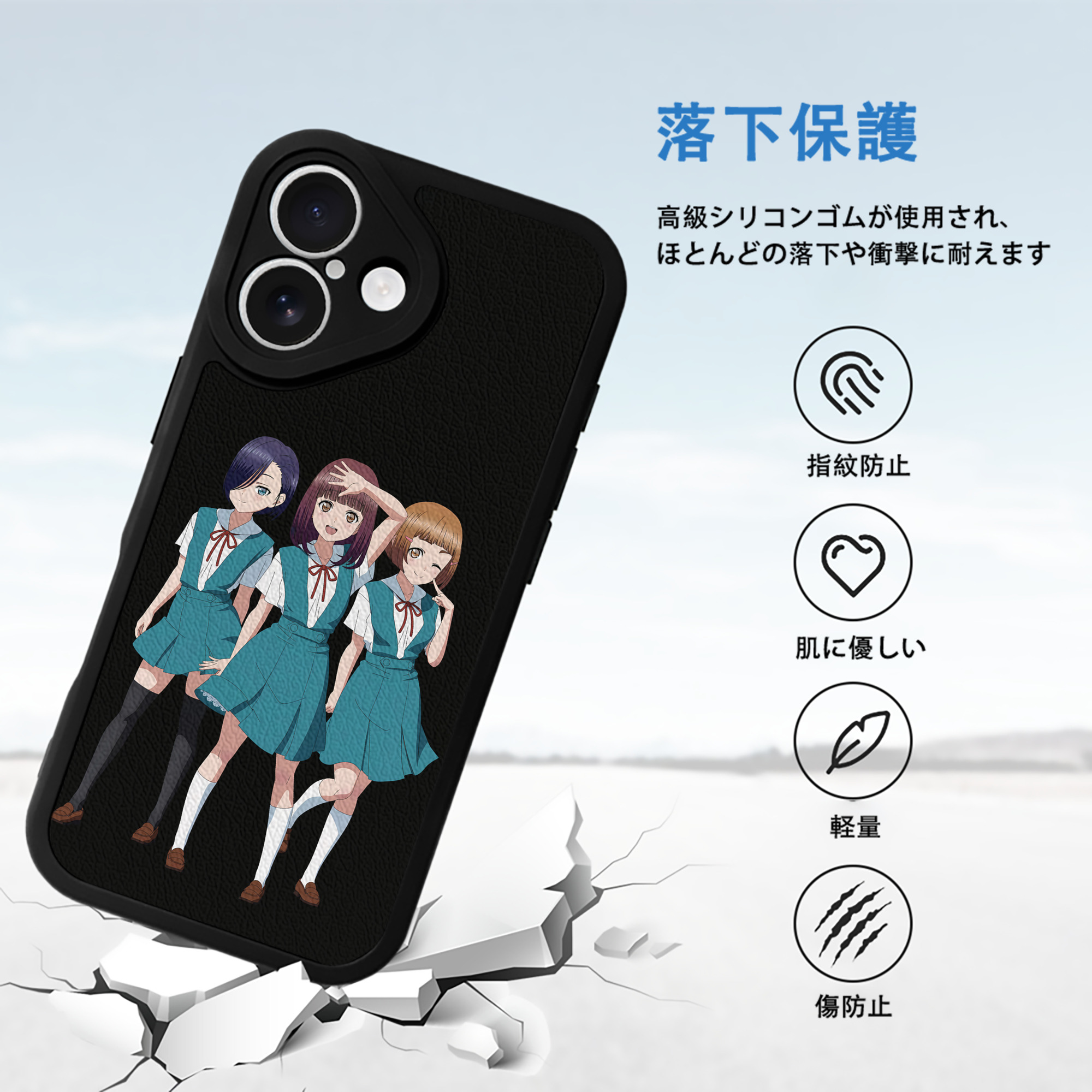 EVA 新世紀エヴァンゲリオン 【iPhone 16シリーズ対応】シリコンスマホケース（レザー調） 材質：シリコン