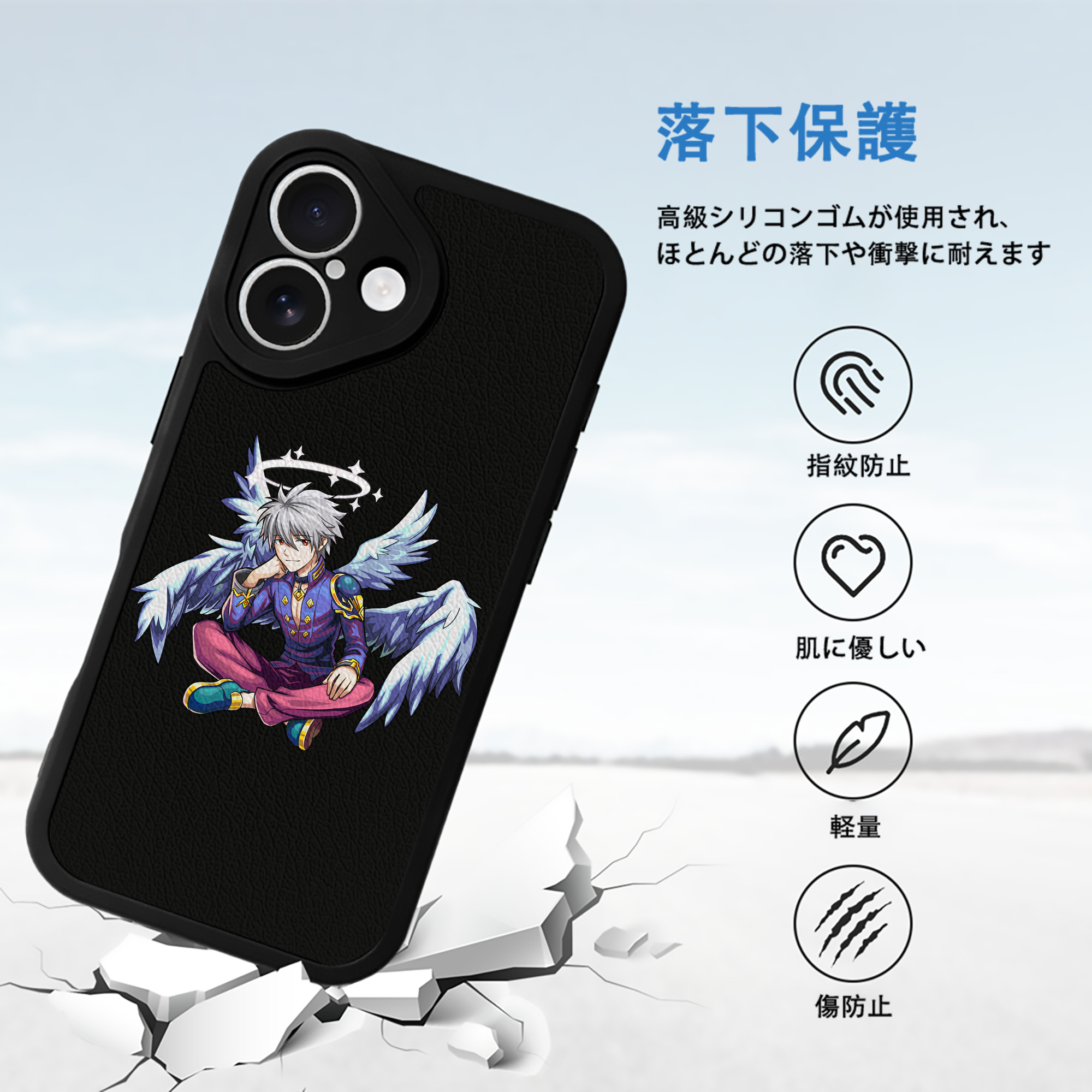 EVA 新世紀エヴァンゲリオン 【iPhone 16シリーズ対応】シリコンスマホケース（レザー調） 材質：シリコン