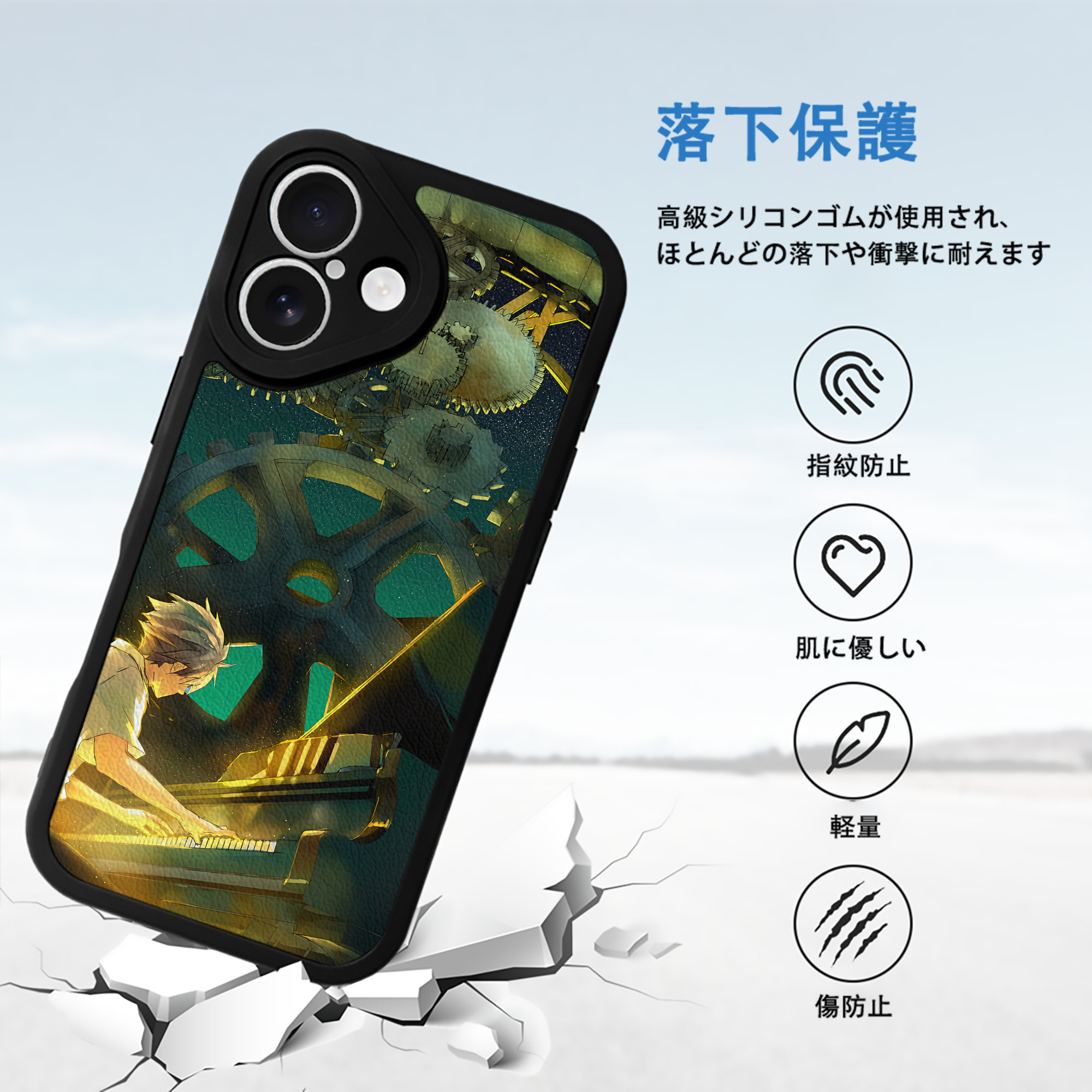 EVA 新世紀エヴァンゲリオン 【iPhone 16シリーズ対応】シリコンスマホケース（レザー調） 材質：シリコン