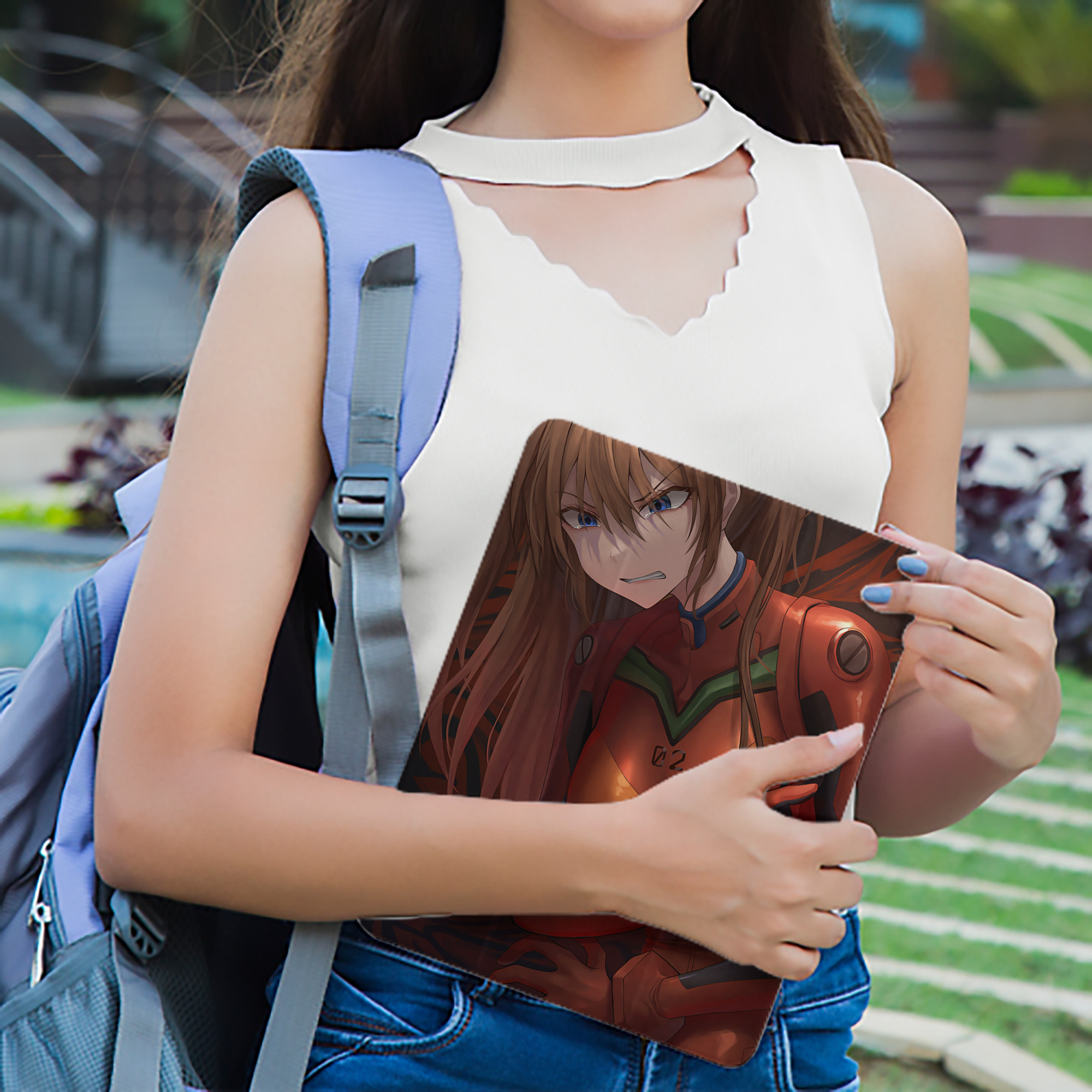 EVA 新世紀エヴァンゲリオン IPad ケース ペン収納付き 三つ折りスタンド PUレザー×シリコン 対応機種9.5/10.5/10.9インチ
