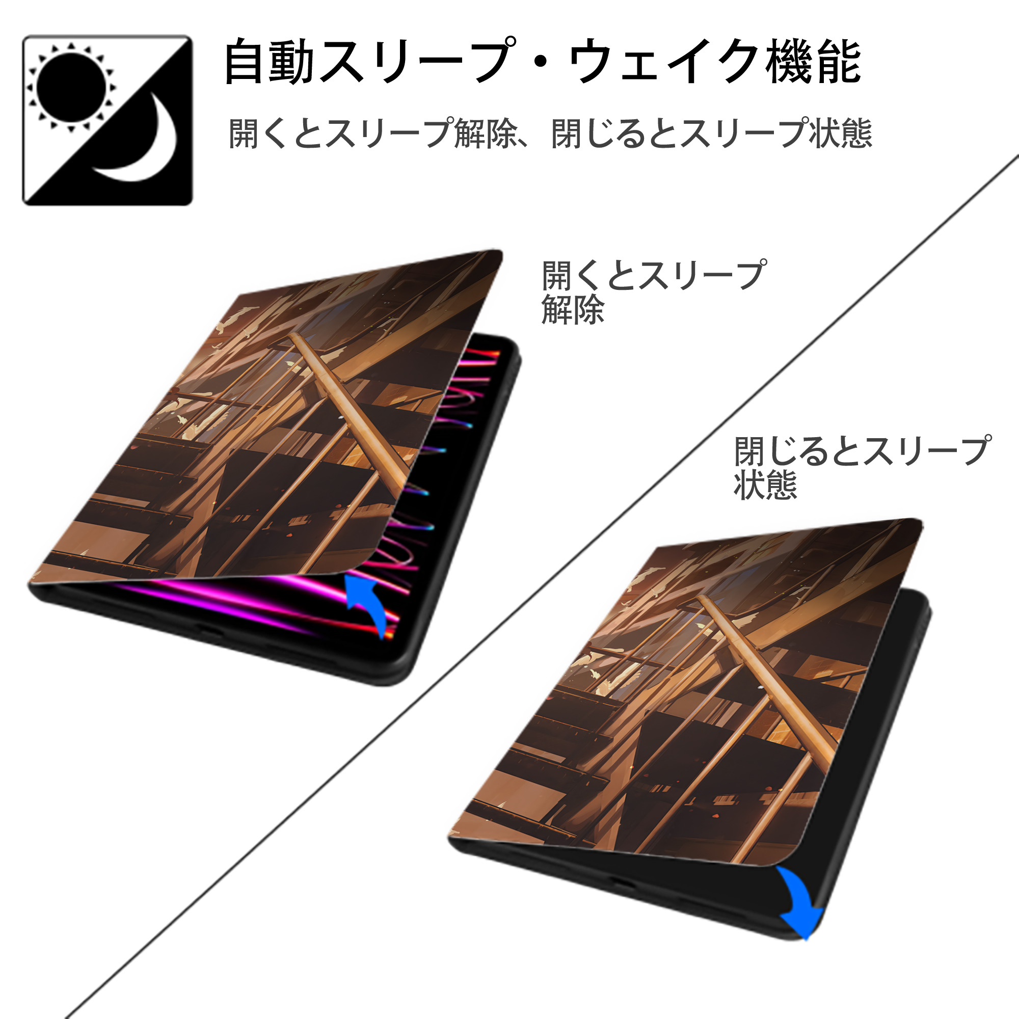 EVA 新世紀エヴァンゲリオン IPad ケース ブック型 PUレザー TPU 耐衝撃 軽量 薄型 ペン収納なし 全面保護 IPad 各モデル対応