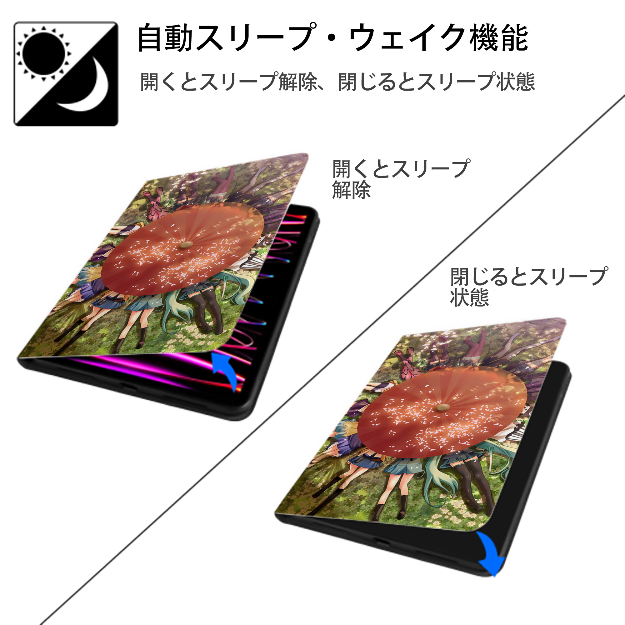 EVA 新世紀エヴァンゲリオン IPad ケース ブック型 PUレザー TPU 耐衝撃 軽量 薄型 ペン収納なし 全面保護 IPad 各モデル対応