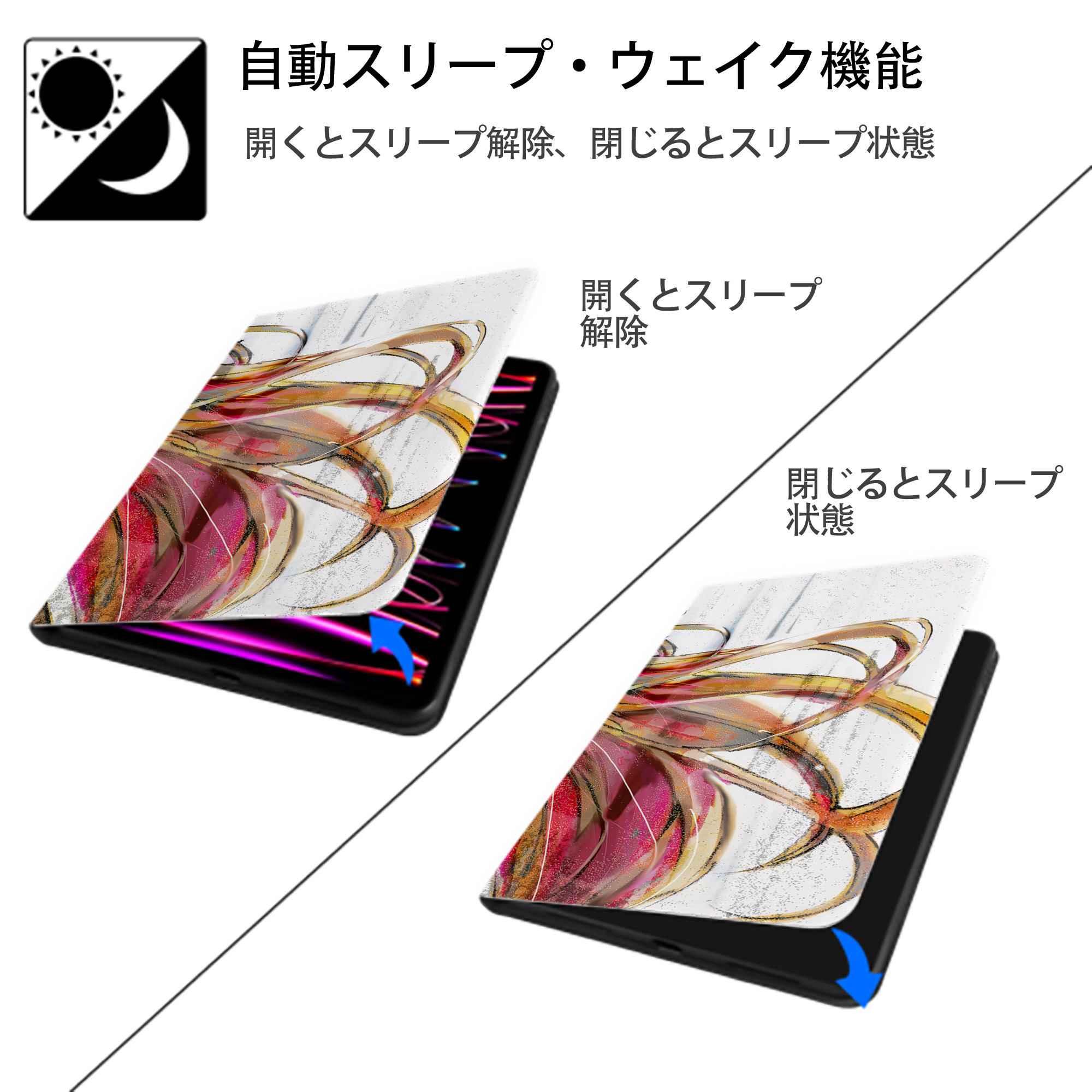 EVA 新世紀エヴァンゲリオン IPadケース ペンホルダー付き ブックスタイルデザイン