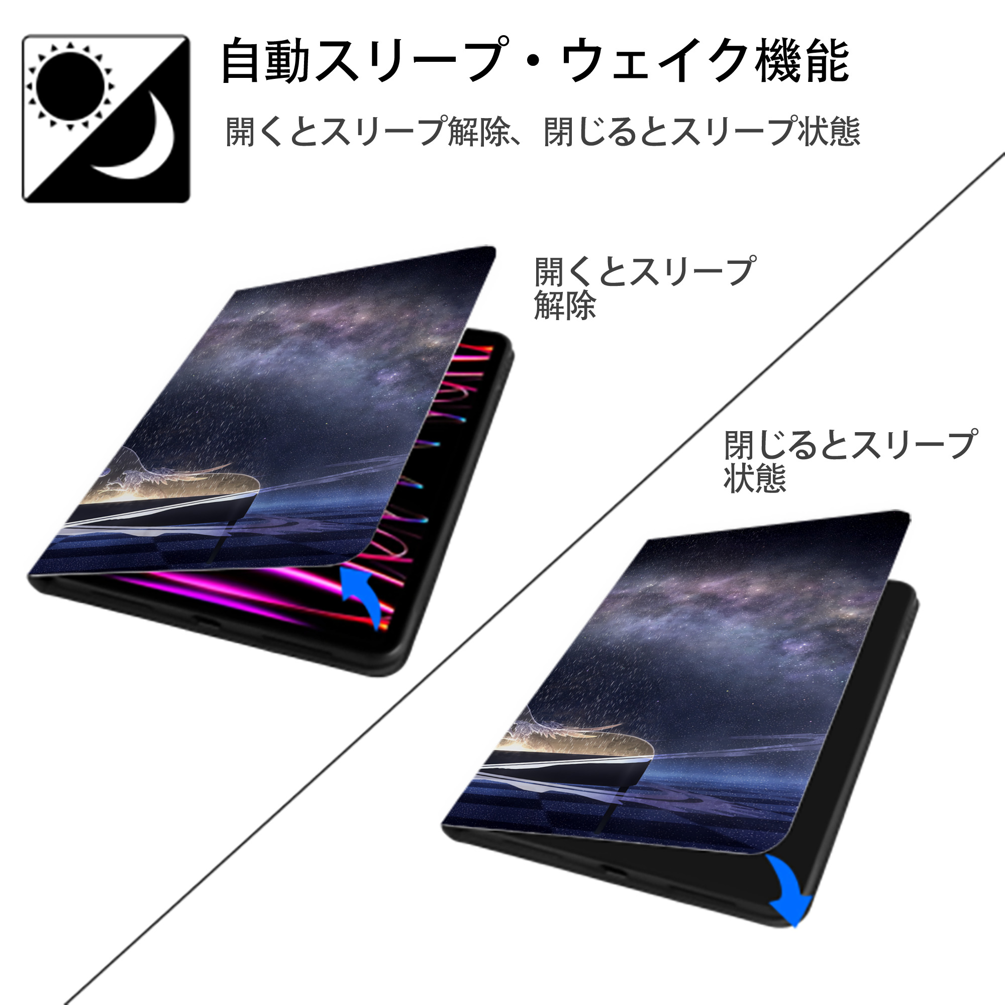 EVA 新世紀エヴァンゲリオン IPadケース ペンホルダー付き ブックスタイルデザイン