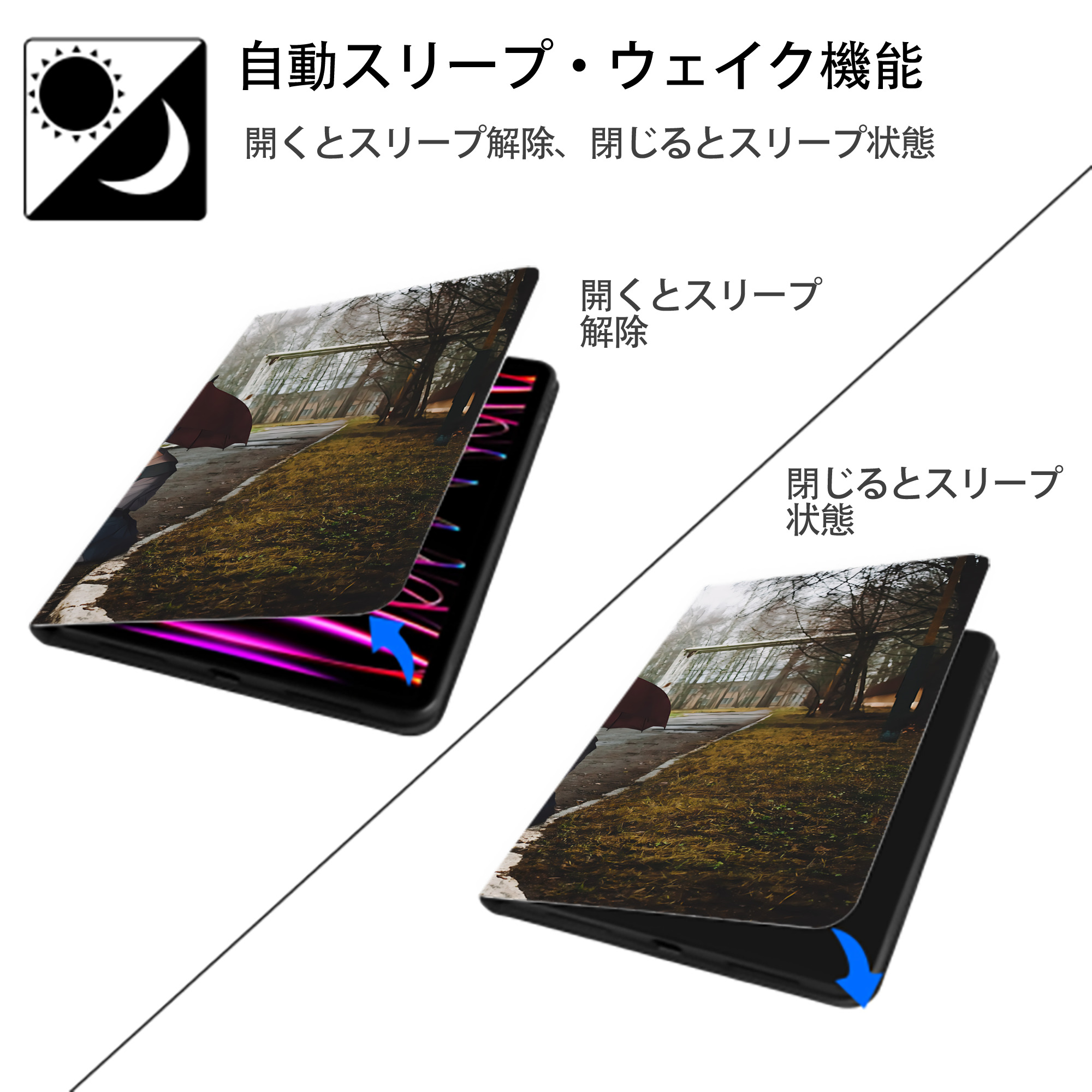 EVA 新世紀エヴァンゲリオン IPadケース ペンホルダー付き ブックスタイルデザイン