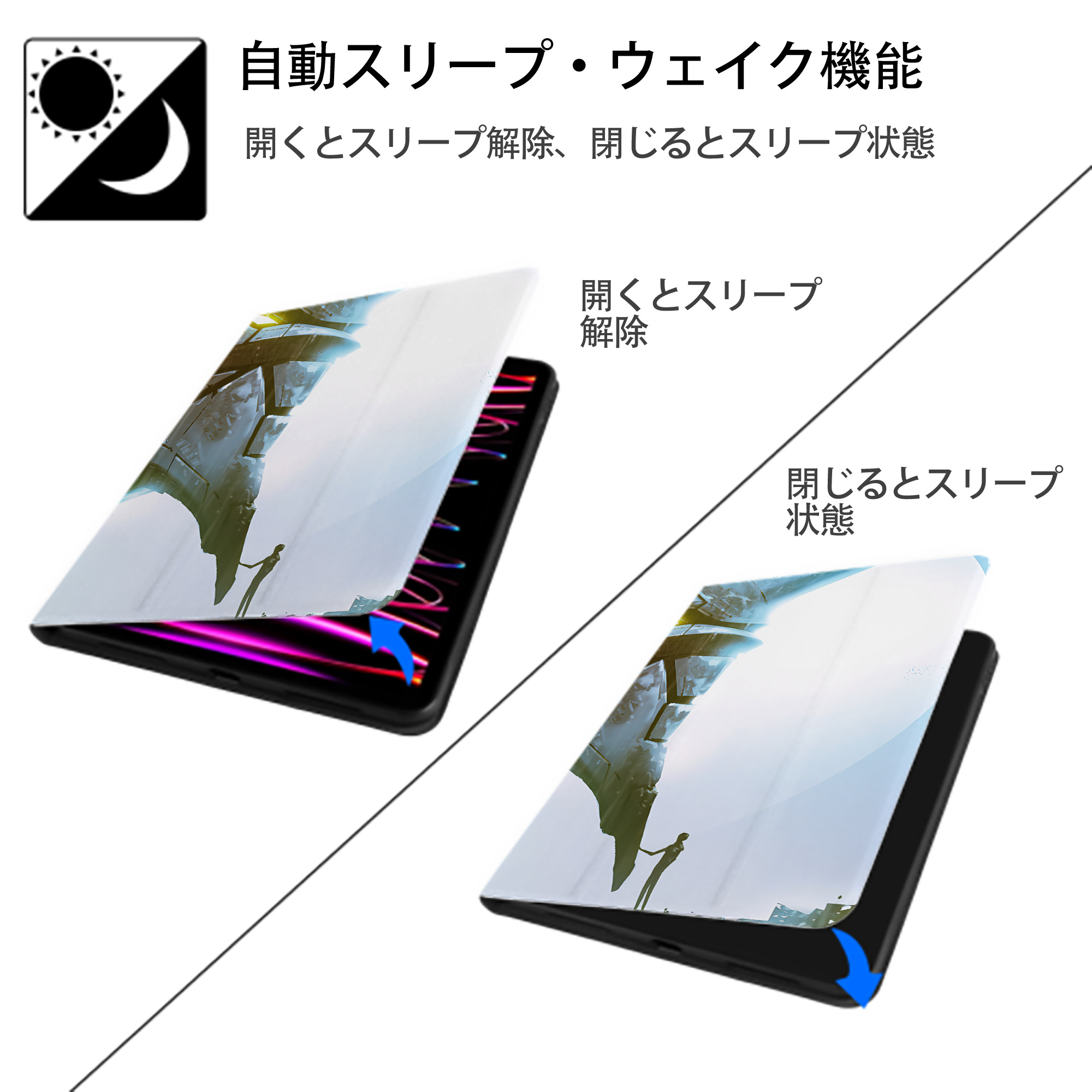EVA 新世紀エヴァンゲリオン IPadケース ペンホルダー付き ブックスタイルデザイン