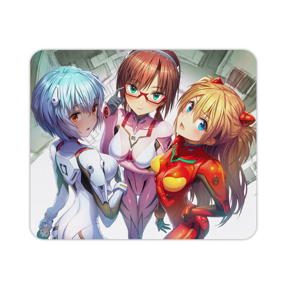 （画像用） EVA 新世紀エヴァンゲリオン マウスパッド ステッチ加工 ラバー素材 防水 滑り止め 超薄型 ゲーミング/オフィス対応