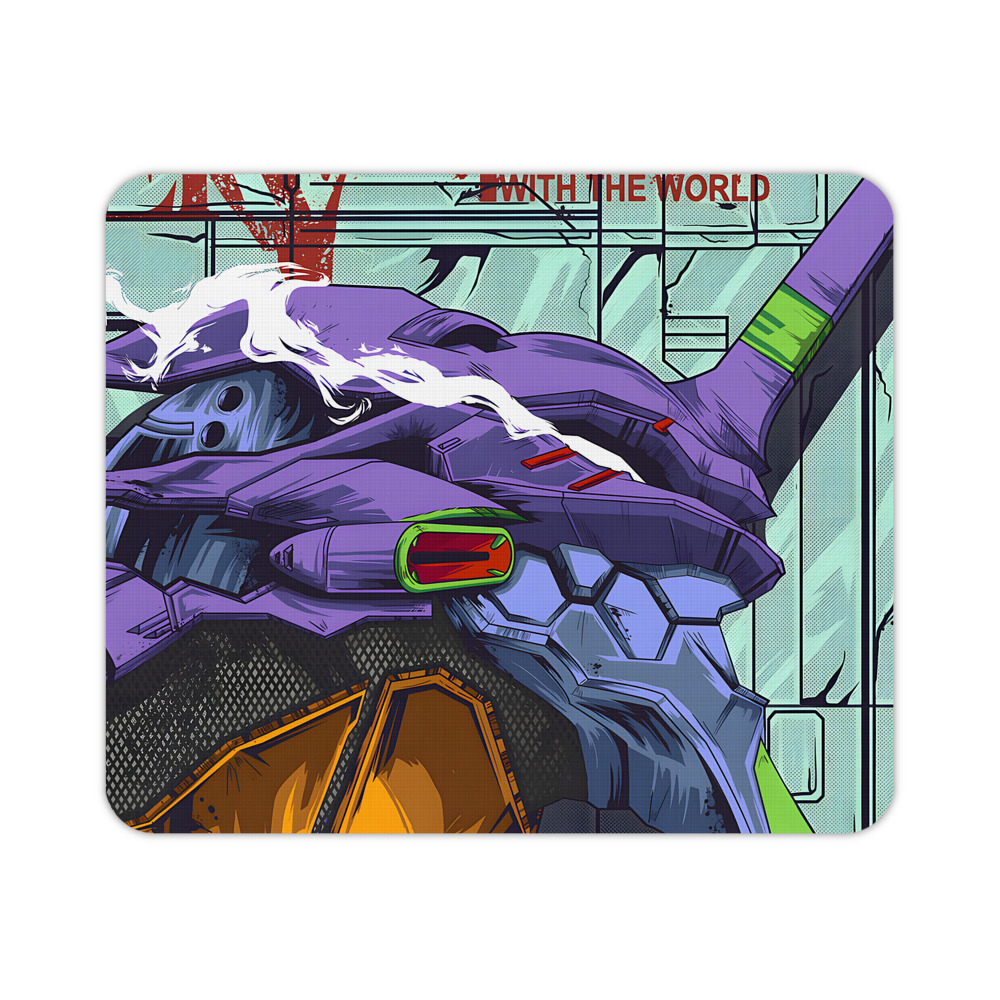 （画像用） EVA 新世紀エヴァンゲリオン マウスパッド ステッチ加工 ラバー素材 防水 滑り止め 超薄型 ゲーミング/オフィス対応