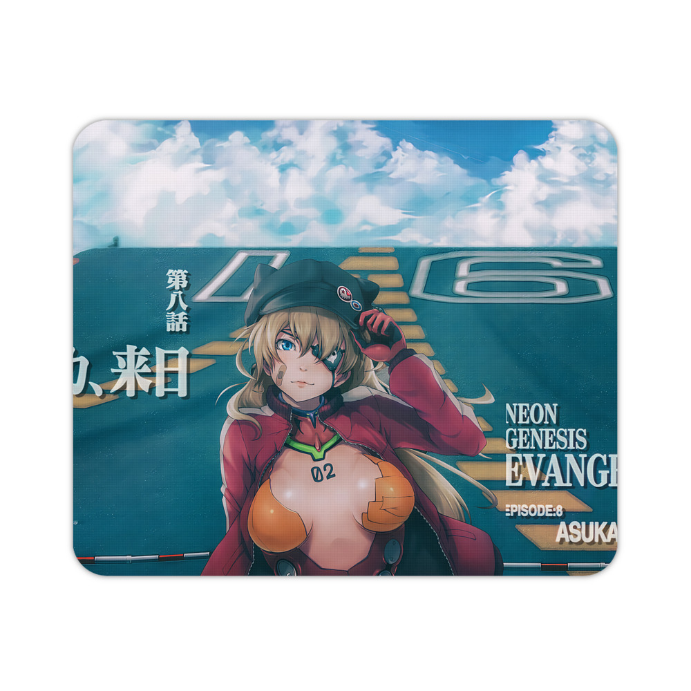 （画像用） EVA 新世紀エヴァンゲリオン マウスパッド ステッチ加工 ラバー素材 防水 滑り止め 超薄型 ゲーミング/オフィス対応