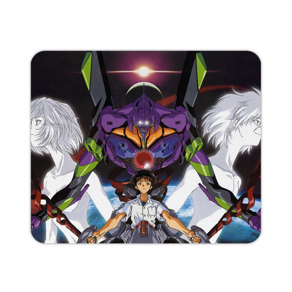（画像用） EVA 新世紀エヴァンゲリオン マウスパッド ステッチ加工 ラバー素材 防水 滑り止め 超薄型 ゲーミング/オフィス対応