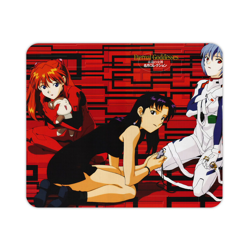 （画像用） EVA 新世紀エヴァンゲリオン マウスパッド ステッチ加工 ラバー素材 防水 滑り止め 超薄型 ゲーミング/オフィス対応