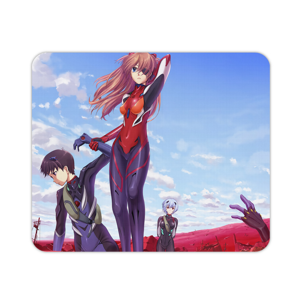 （画像用） EVA 新世紀エヴァンゲリオン マウスパッド ステッチ加工 ラバー素材 防水 滑り止め 超薄型 ゲーミング/オフィス対応