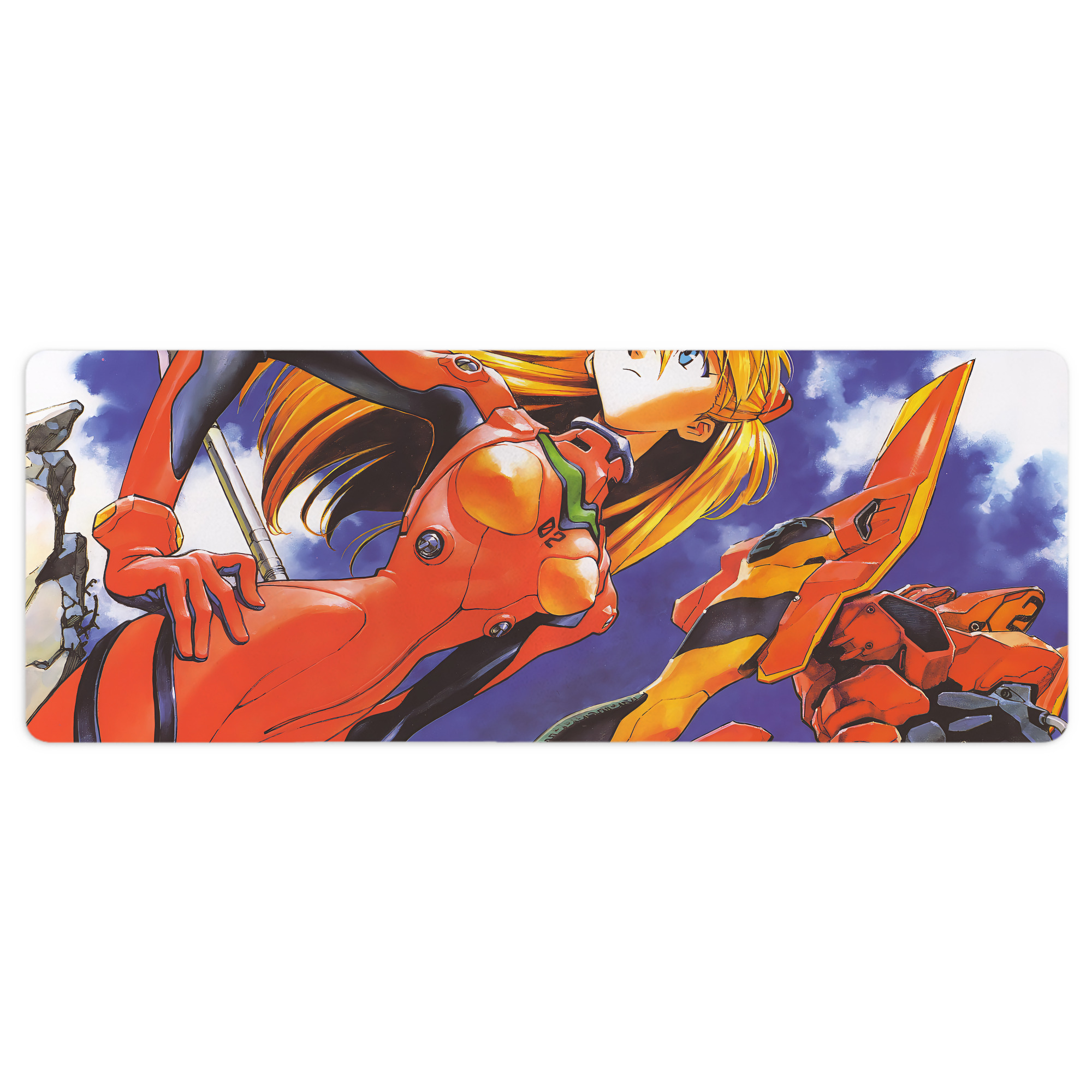 （画像用） EVA 新世紀エヴァンゲリオン ステッチ加工 大判デスクマット／滑り止めマウスパッド