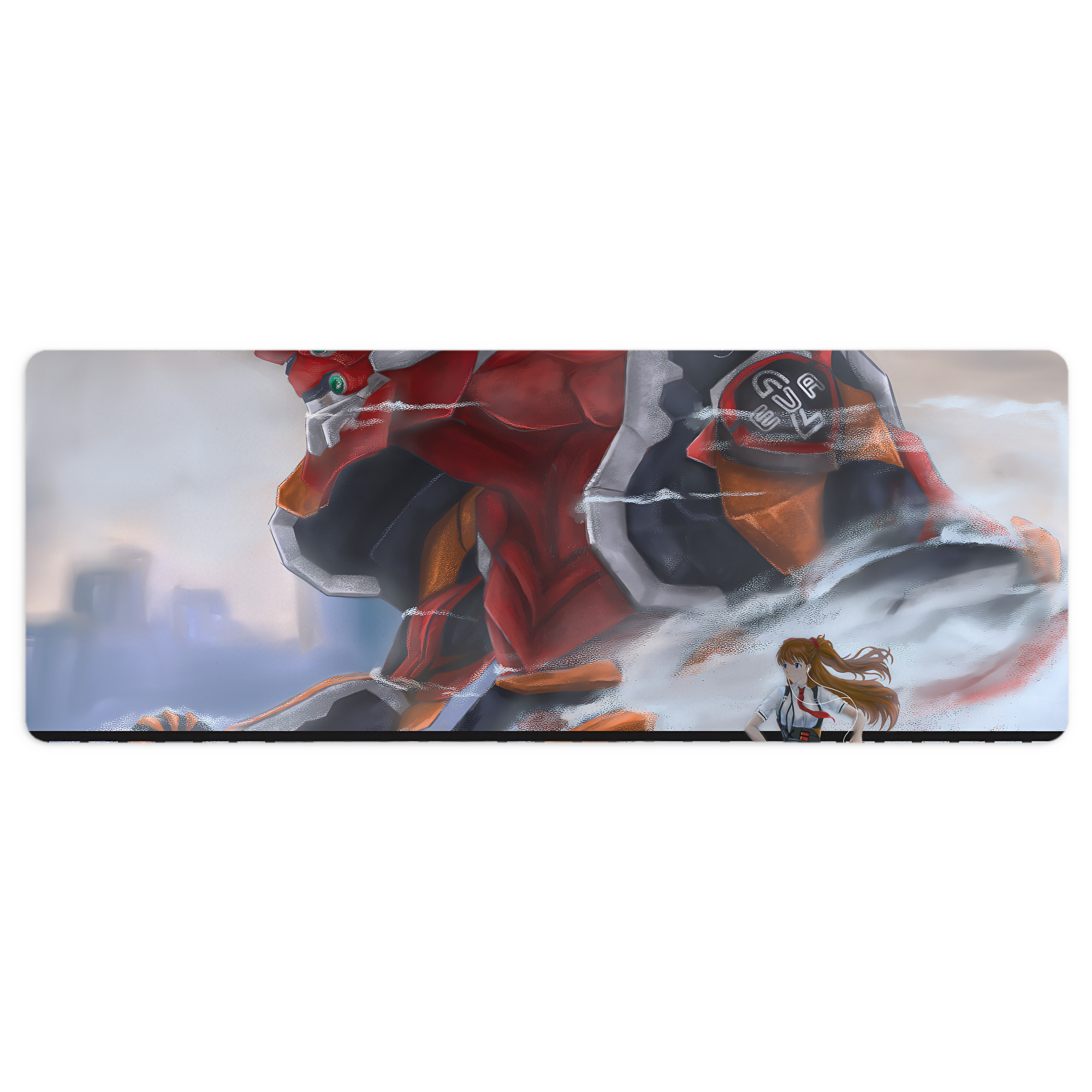 （画像用） EVA 新世紀エヴァンゲリオン ステッチ加工 大判デスクマット／滑り止めマウスパッド