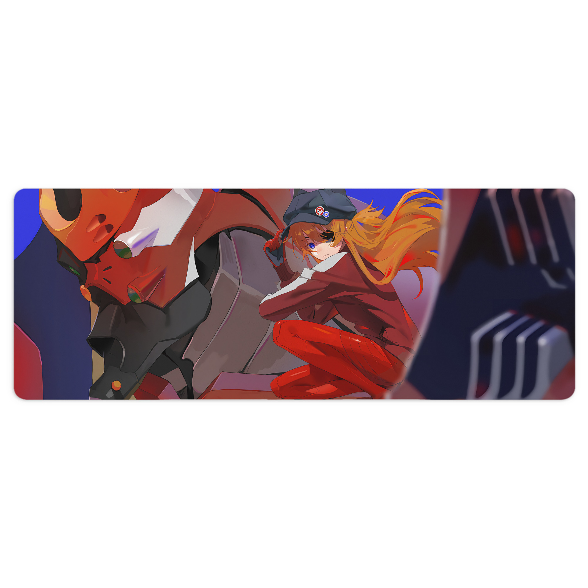 （画像用） EVA 新世紀エヴァンゲリオン ステッチ加工 大判デスクマット／滑り止めマウスパッド