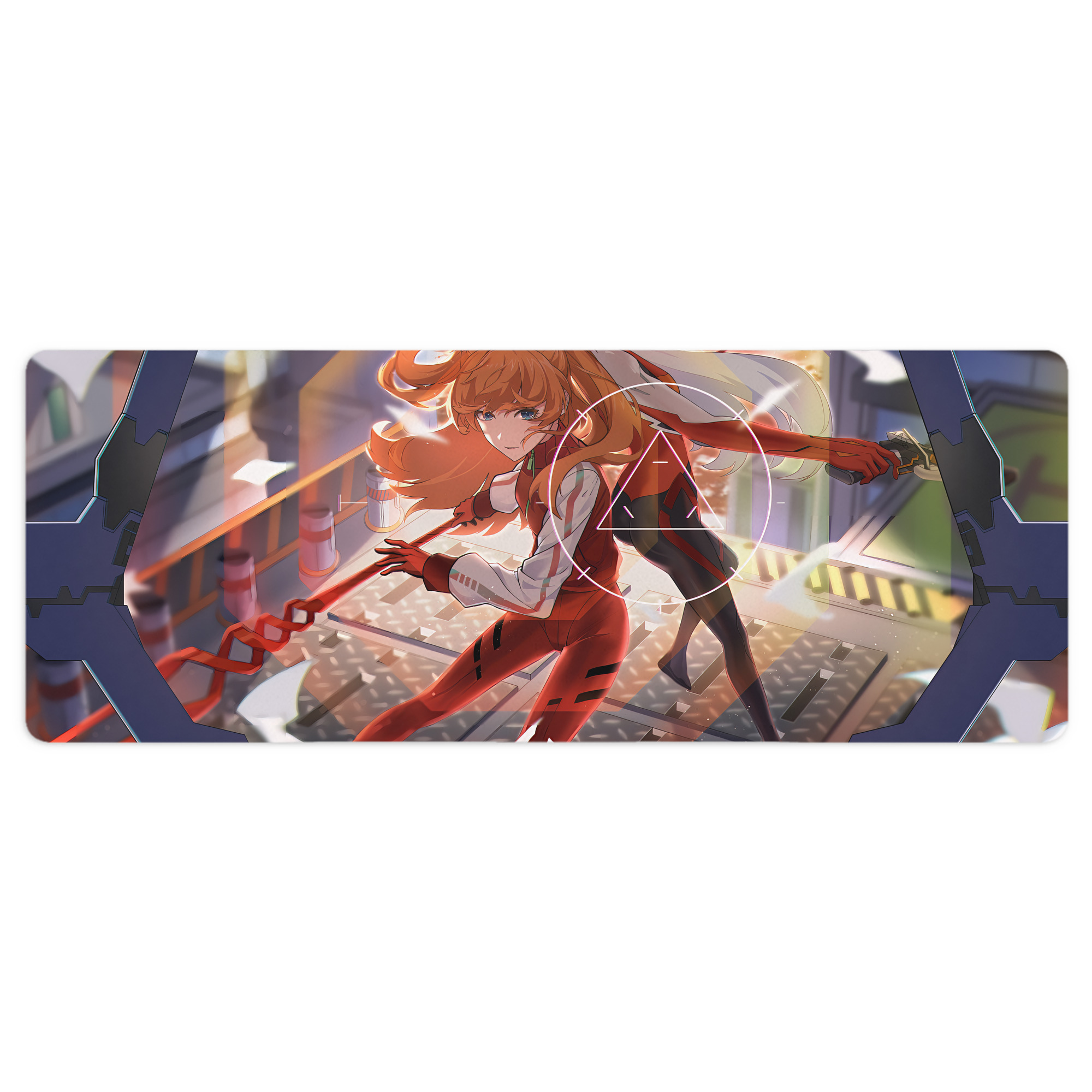 （画像用） EVA 新世紀エヴァンゲリオン ステッチ加工 大判デスクマット／滑り止めマウスパッド